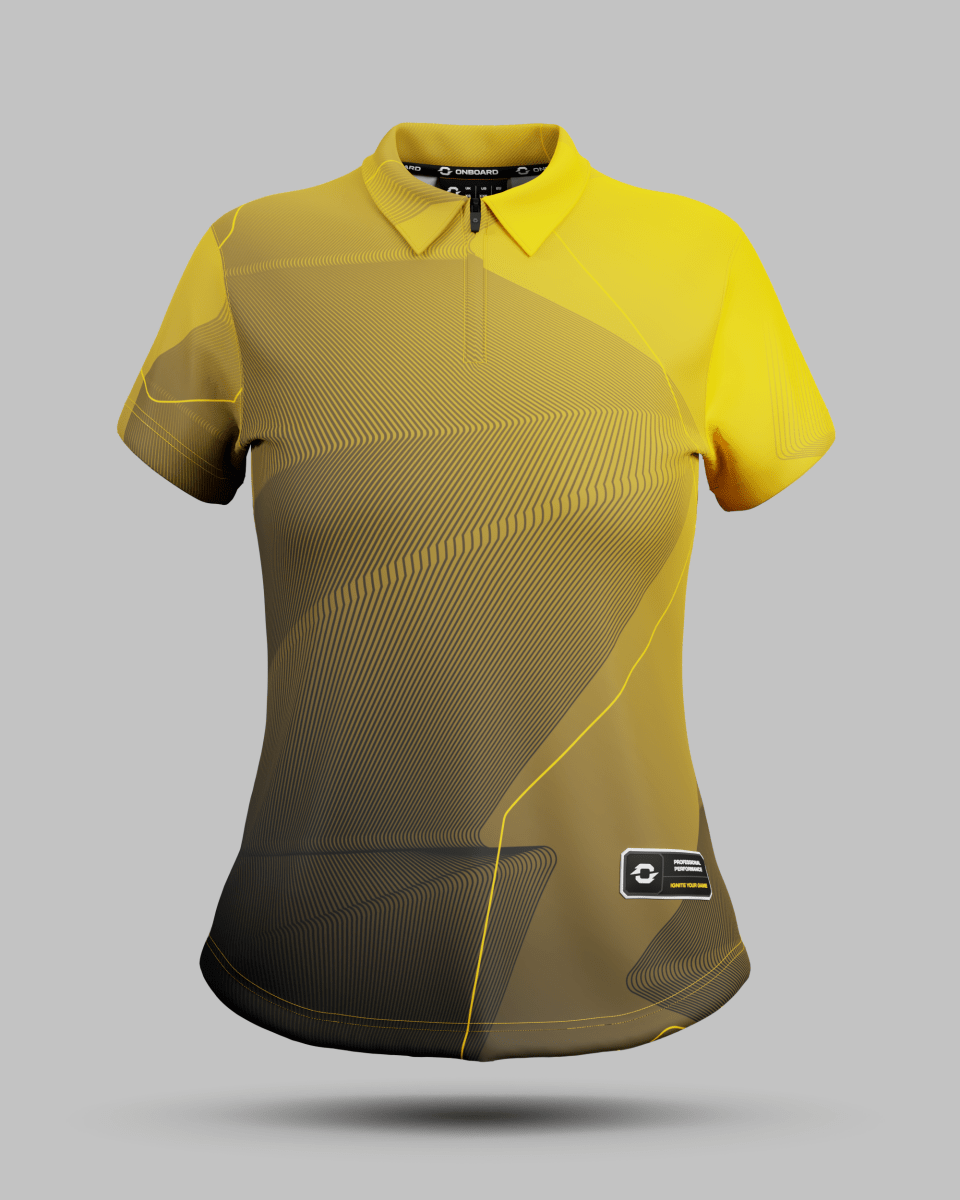Womens California 1/4 Zip Polo Collar Jersey - Onboard Sportswear