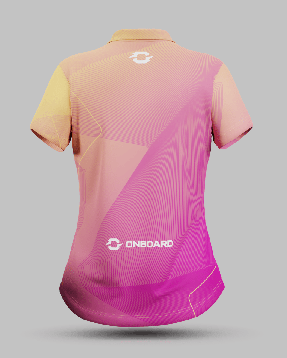Womens California 1/4 Zip Polo Collar Jersey - Onboard Sportswear