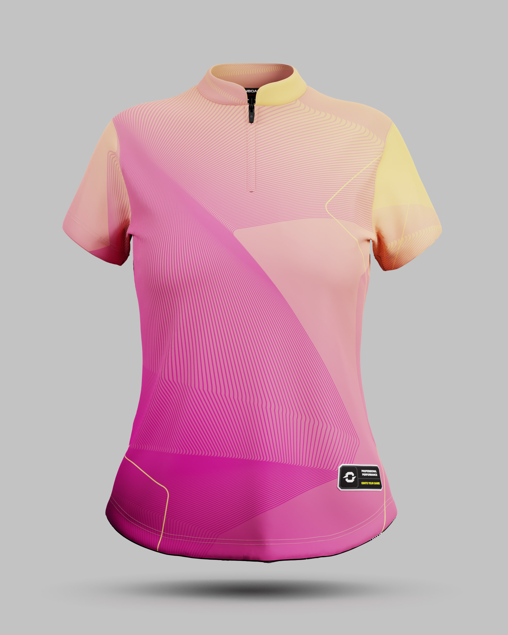 Womens California 1/4 Zip Pro Collar Jersey