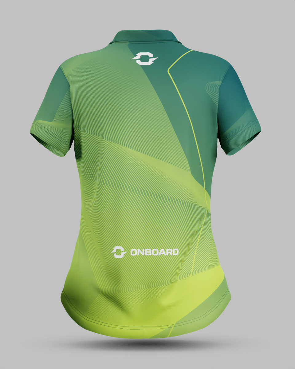 Womens California 3 Button Polo Collar Jersey - Onboard Sportswear