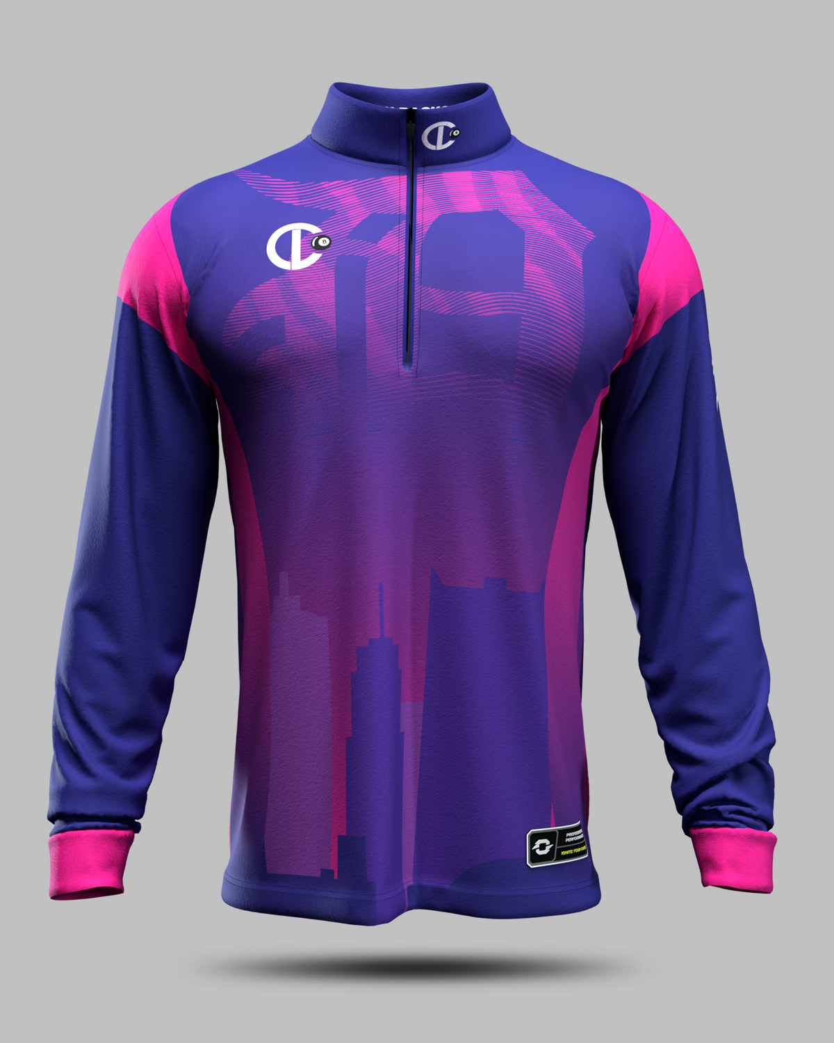 Cushion Lounge 1/2 Zip Midlayer Purple/Black