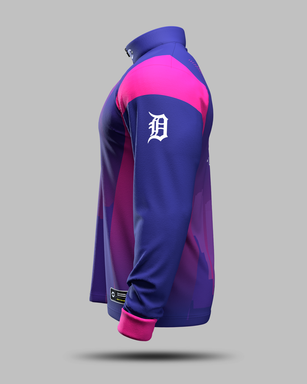 Cushion Lounge 1/2 Zip Midlayer Purple/Black
