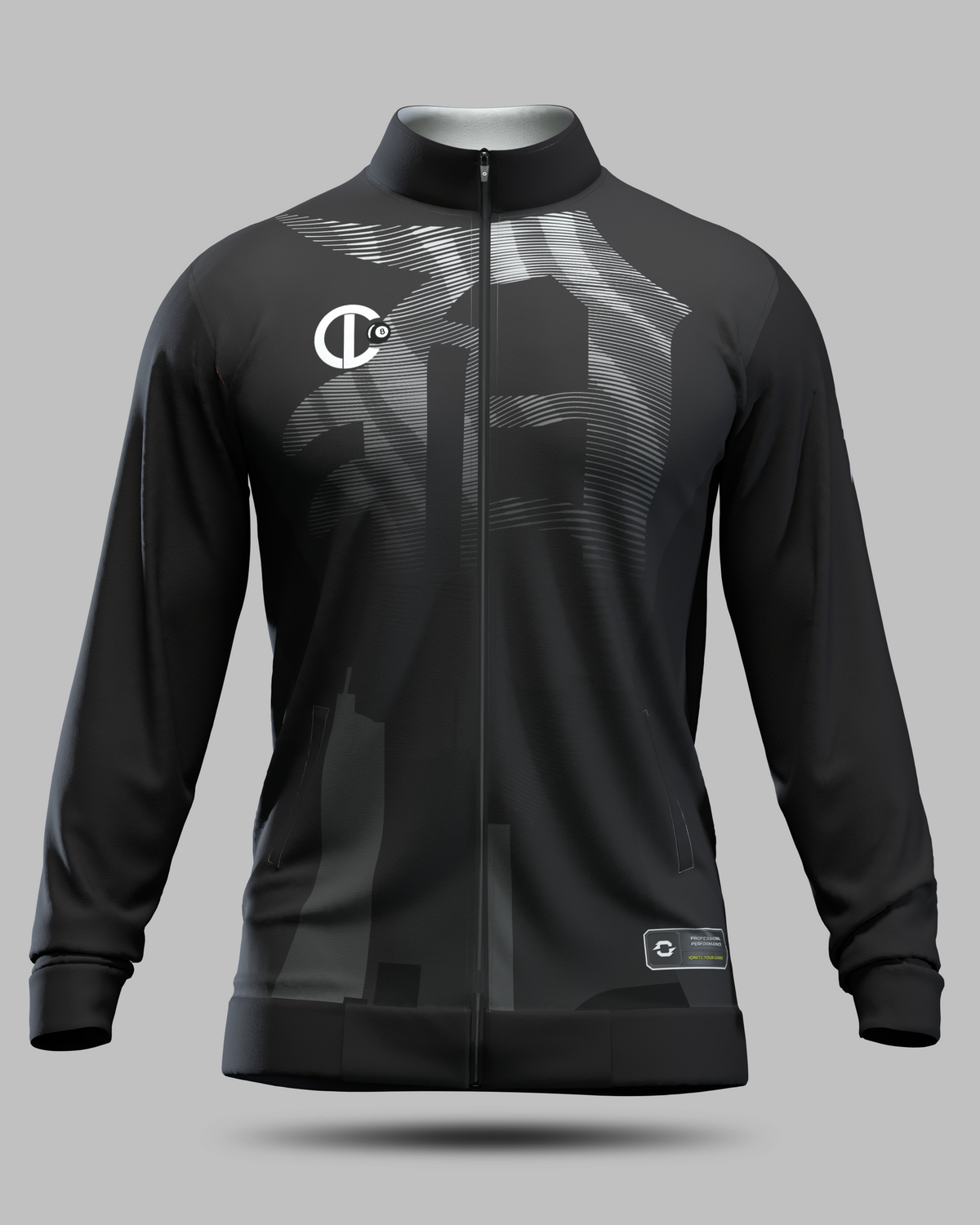 Cushion Lounge Tournament Jacket In Black