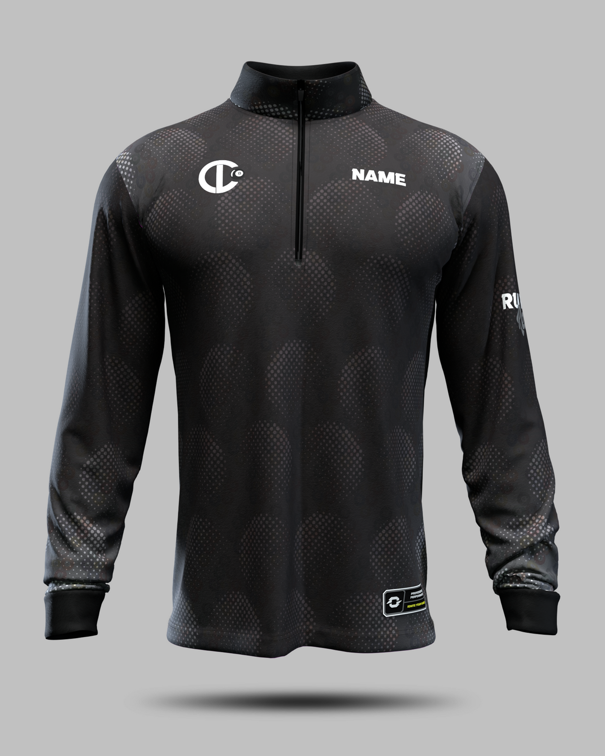 Cushion Lounge 1/2 Zip Midlayer Black