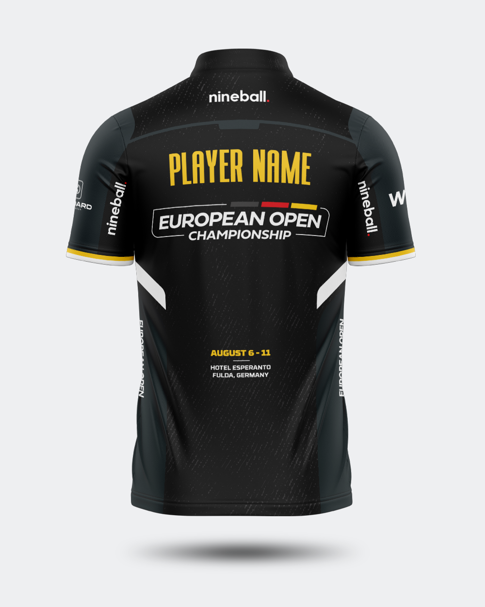 Official 2024 European Open Event Jersey Black