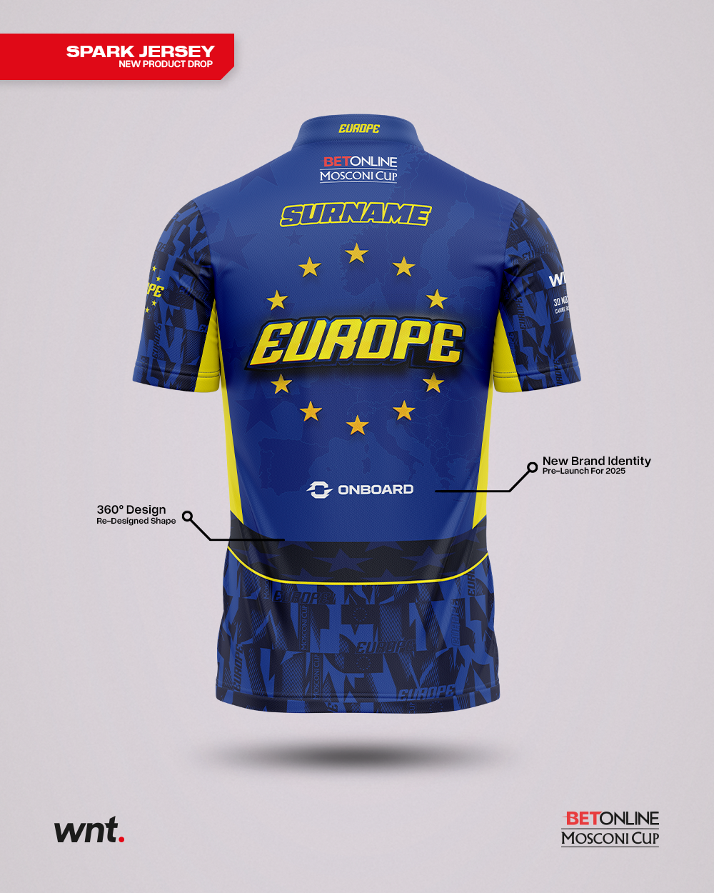 Official 2024 Team Europe Mosconi Cup Spark Jersey