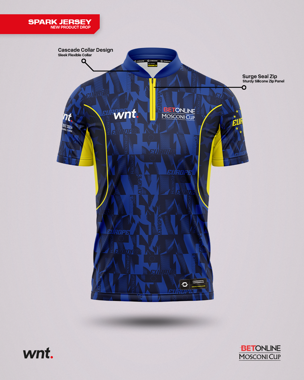 Official 2024 Team Europe Mosconi Cup Spark Jersey