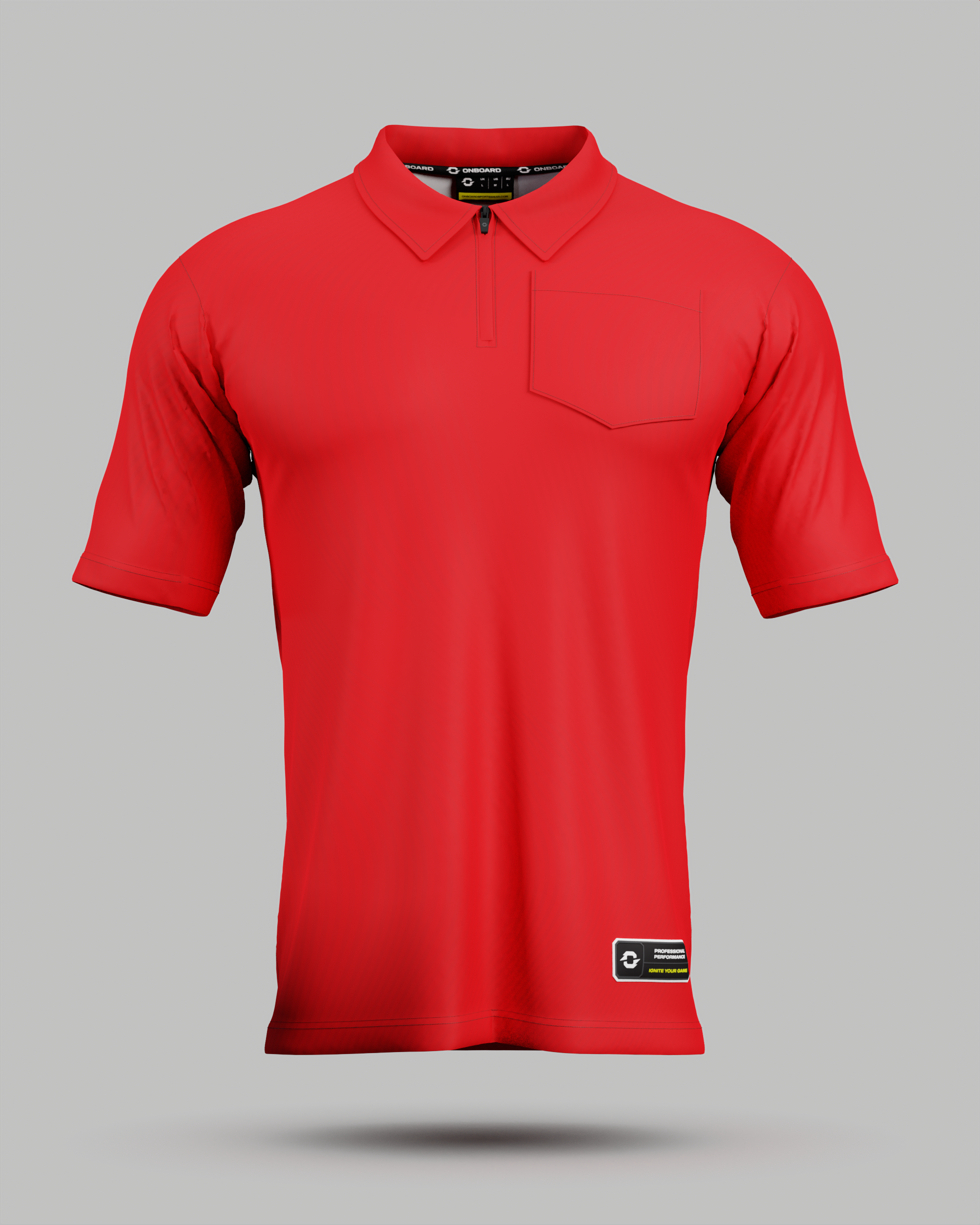 Youth Eclipse 1/4 Zip Polo Collar Jersey With Pocket