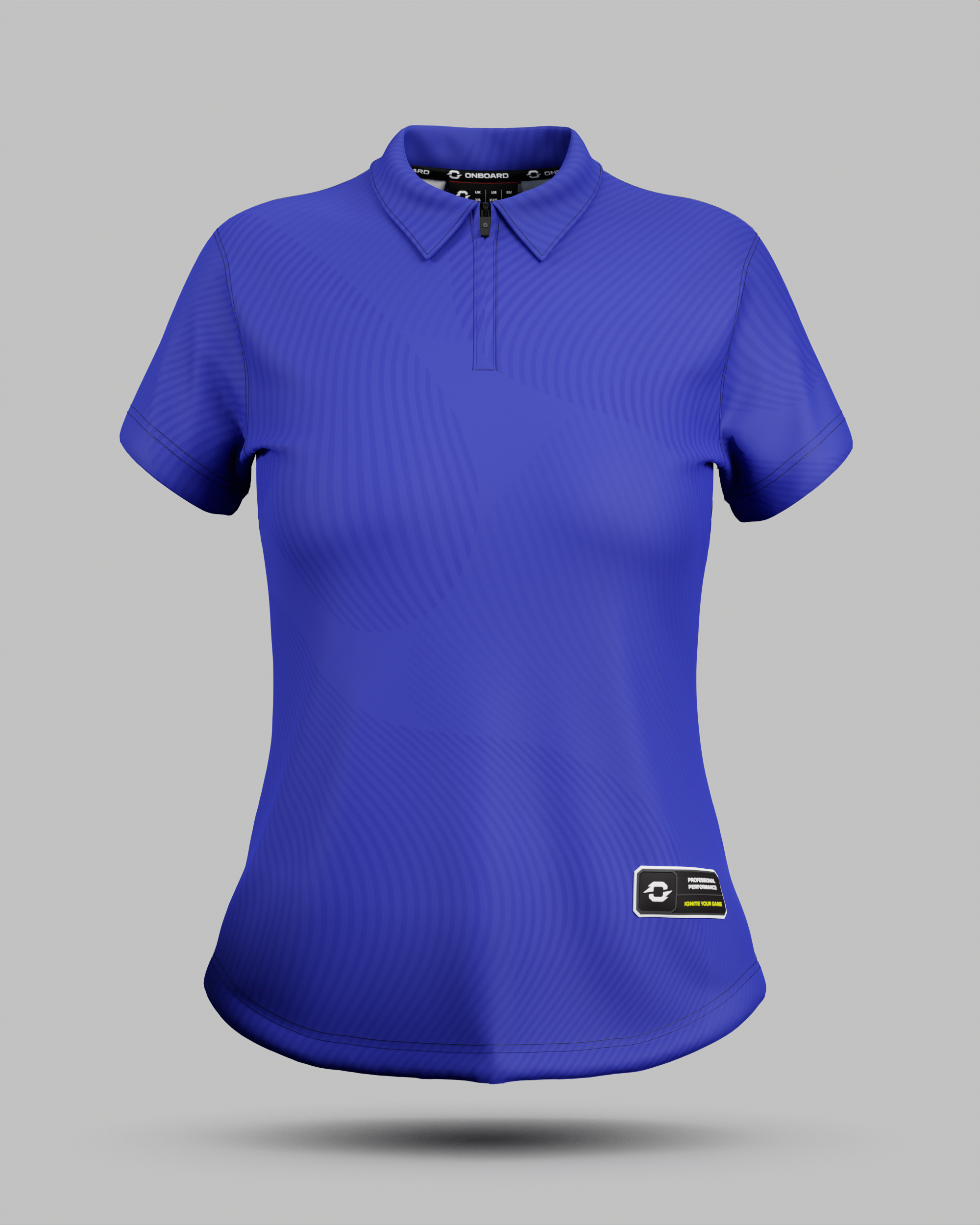Womens Eclipse 1/4 Zip Polo Collar Jersey