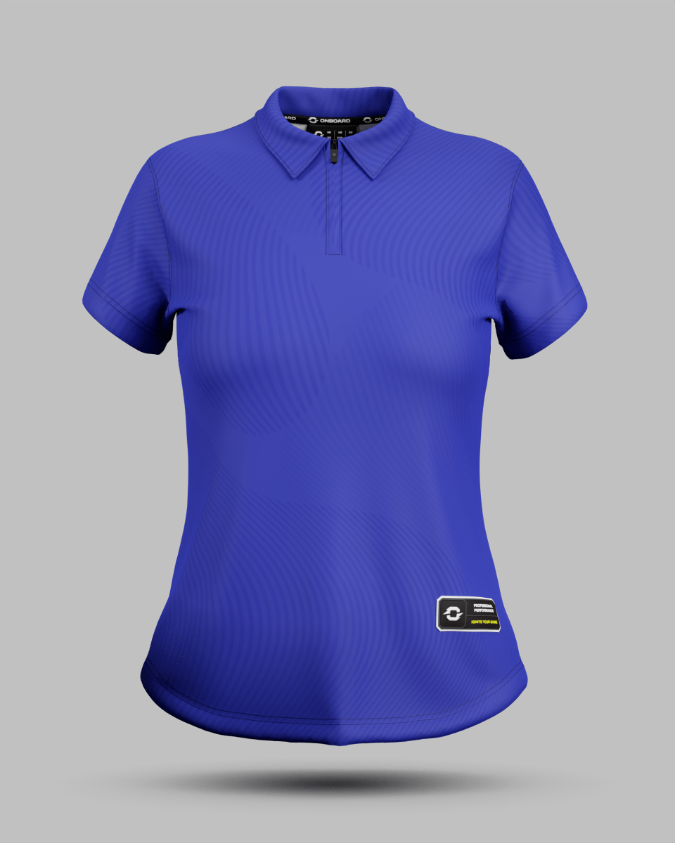 Womens Eclipse 1/4 Zip Polo Collar Jersey - Onboard Sportswear