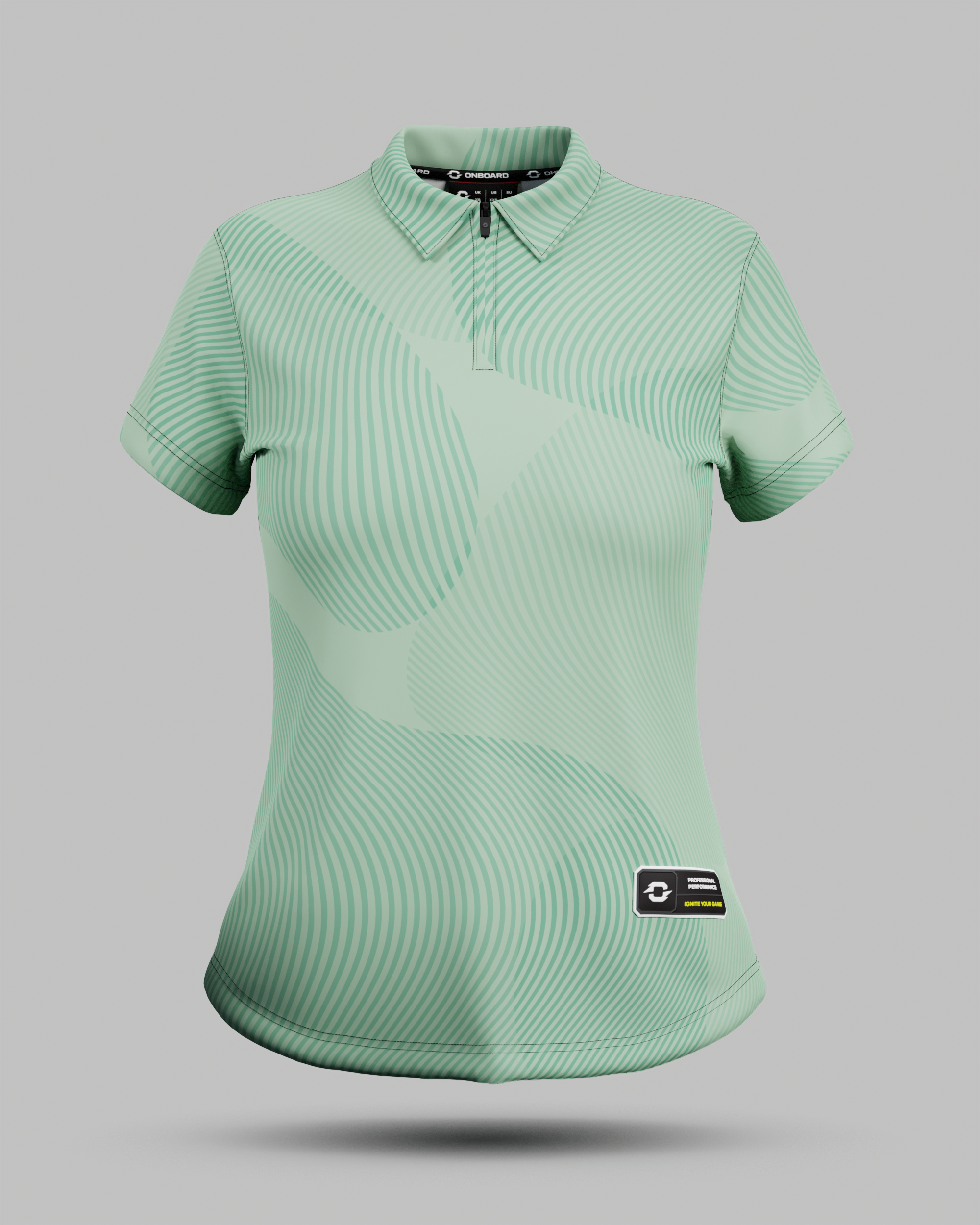Womens Eclipse 1/4 Zip Polo Collar Jersey