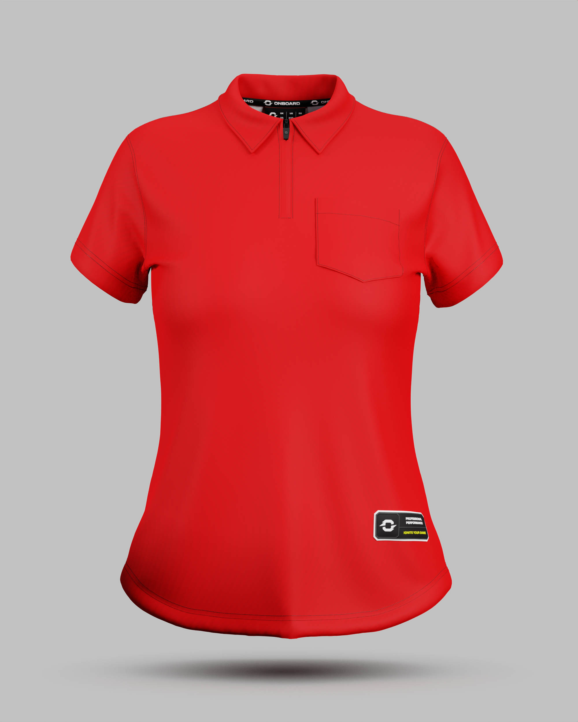 Womens Eclipse 1/4 Zip Polo Collar Jersey With Pocket