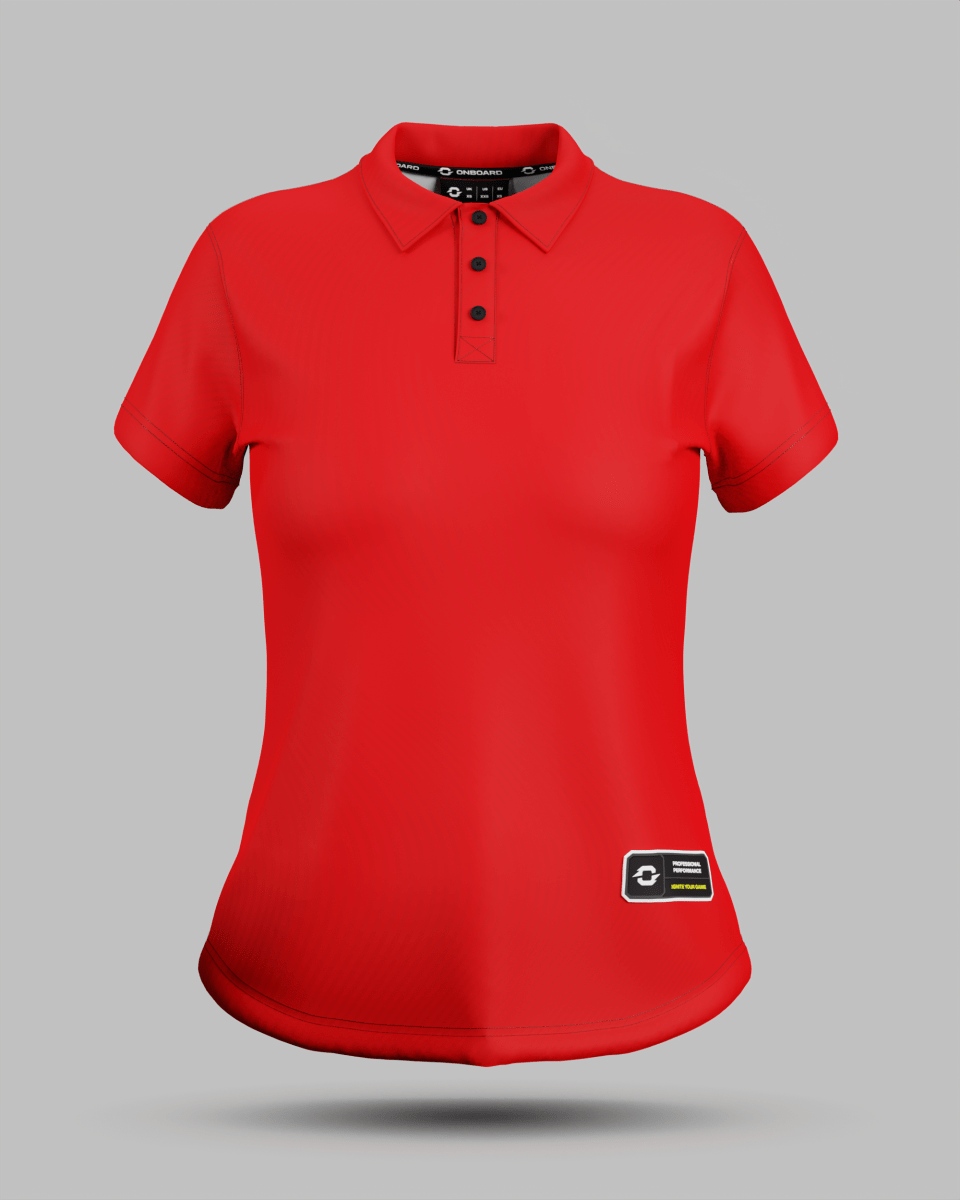 Womens Eclipse 3 Button Polo Collar Jersey - Onboard Sportswear