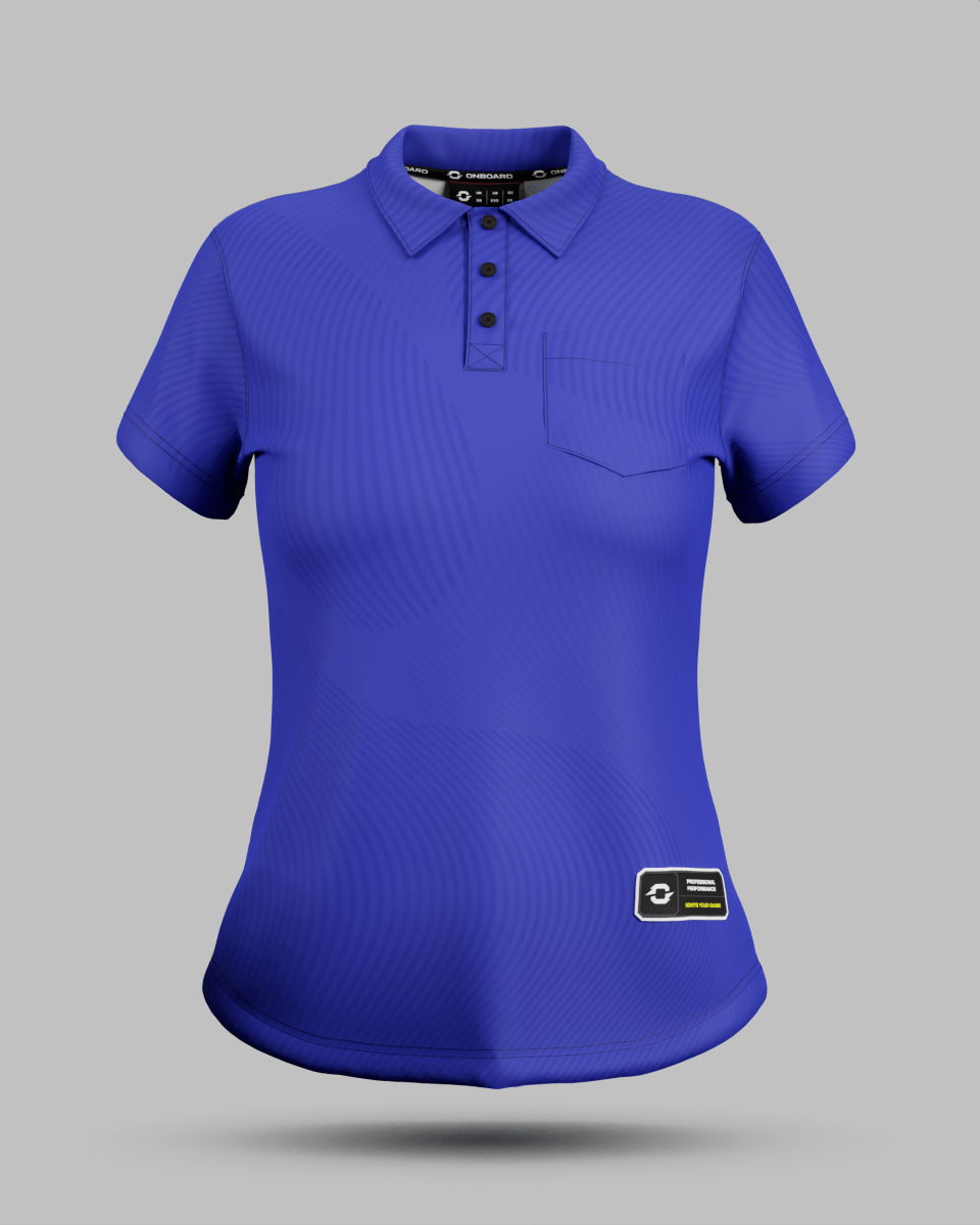 Womens Eclipse 3 Button Polo Collar Jersey With Pocket - Onboard Sportswear