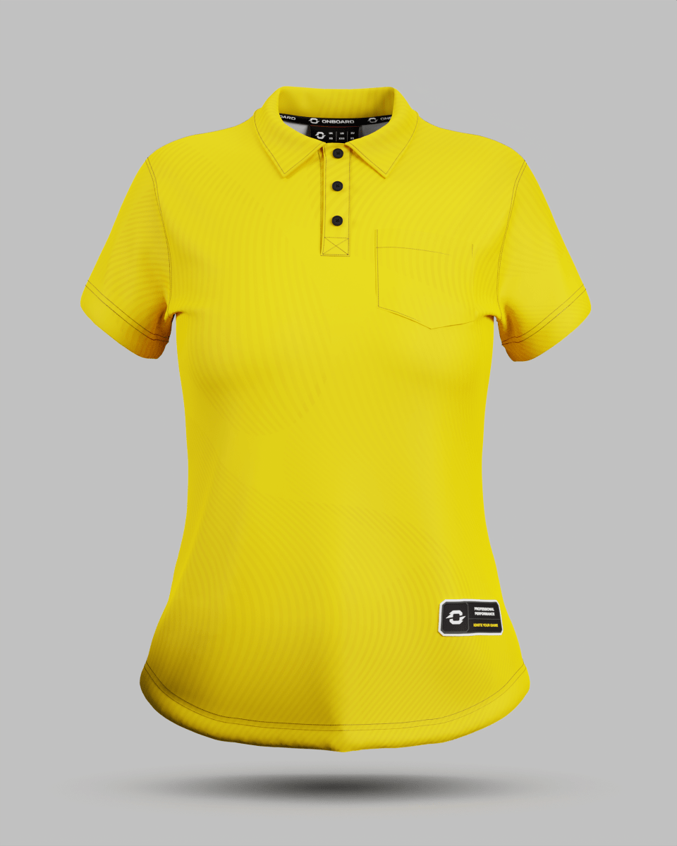 Womens Eclipse 3 Button Polo Collar Jersey With Pocket - Onboard Sportswear