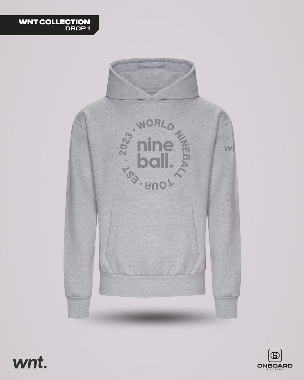 WNT Essential Oversized Hoodie Grey