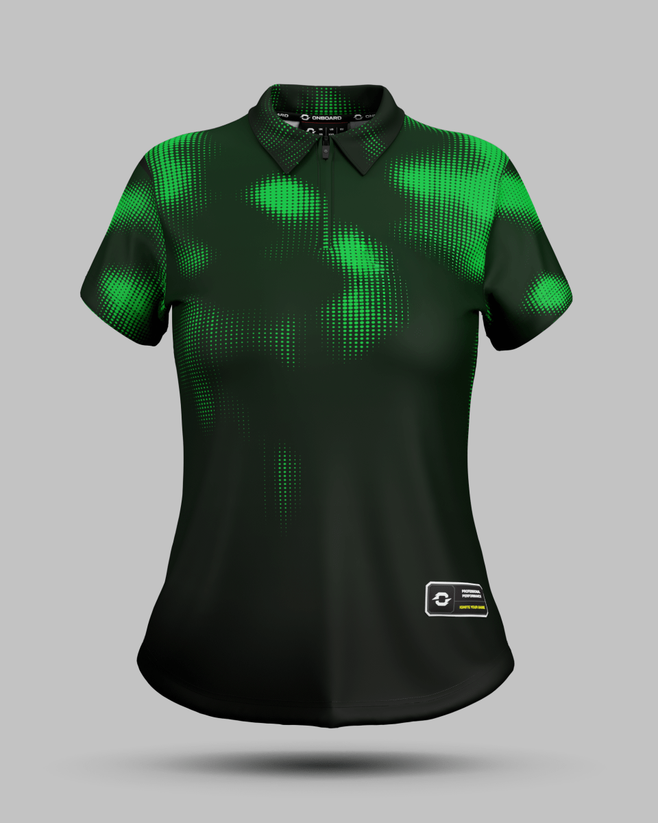 Womens Geneva 1/4 Zip Polo Collar Jersey - Onboard Sportswear