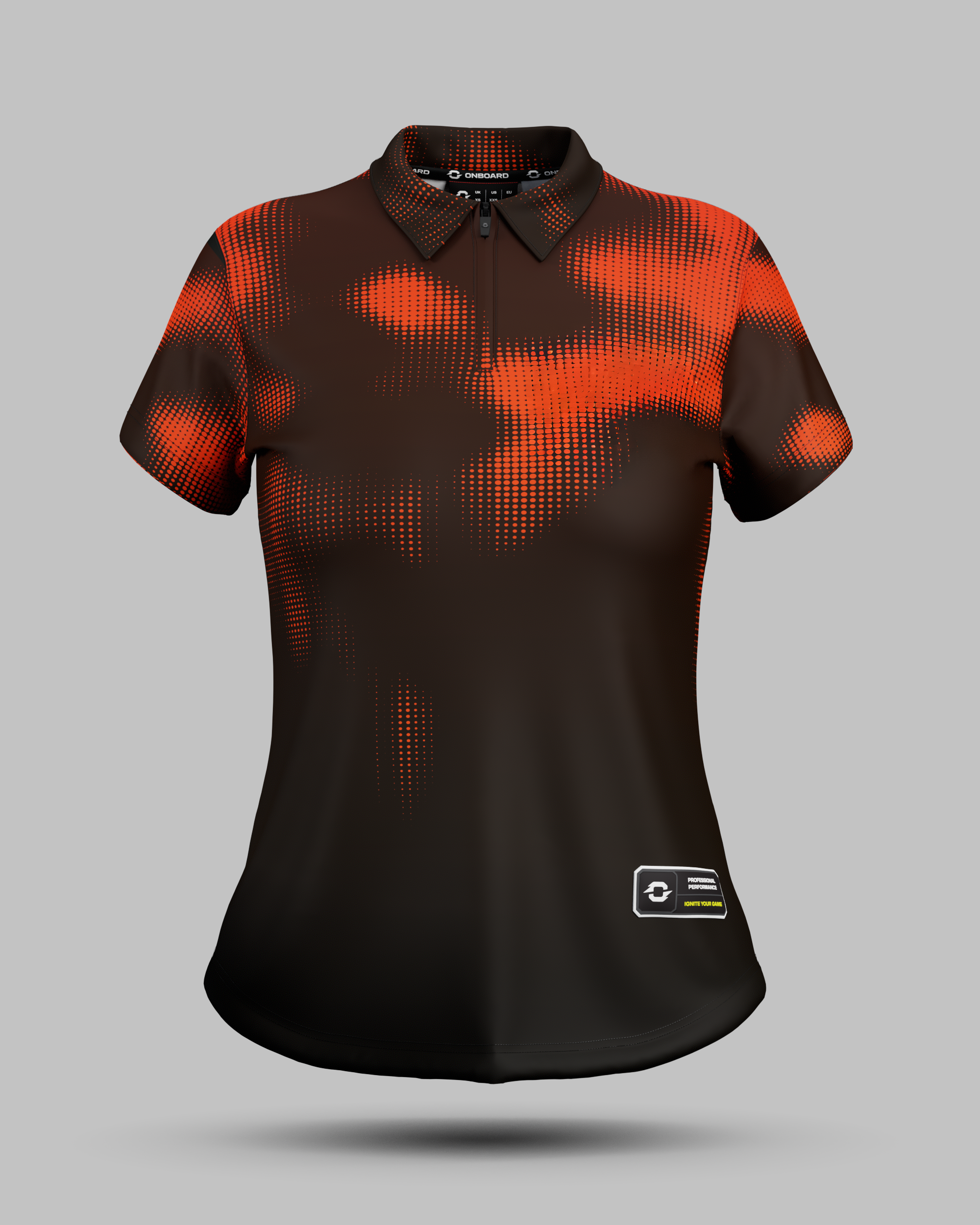 Womens Geneva 1/4 Zip Polo Collar Jersey