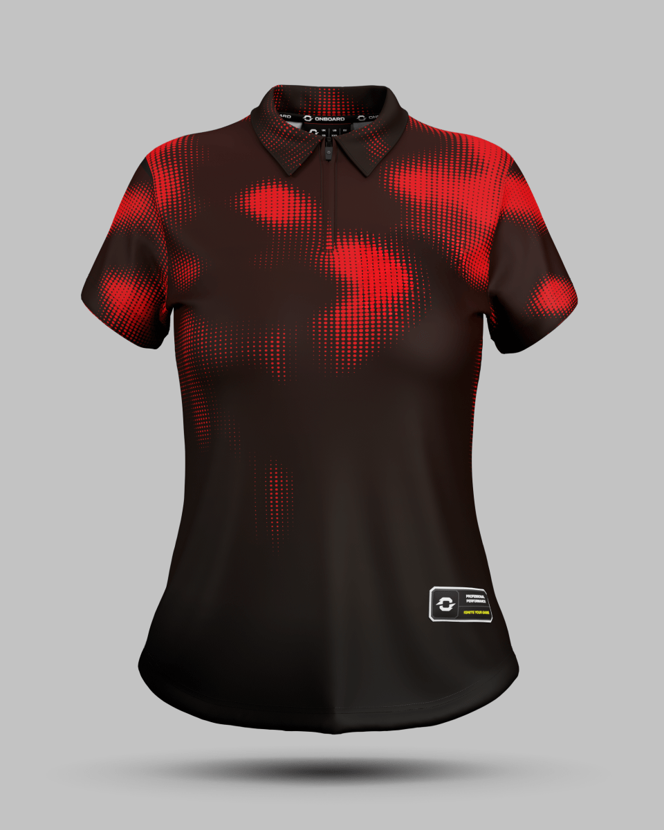 Womens Geneva 1/4 Zip Polo Collar Jersey - Onboard Sportswear
