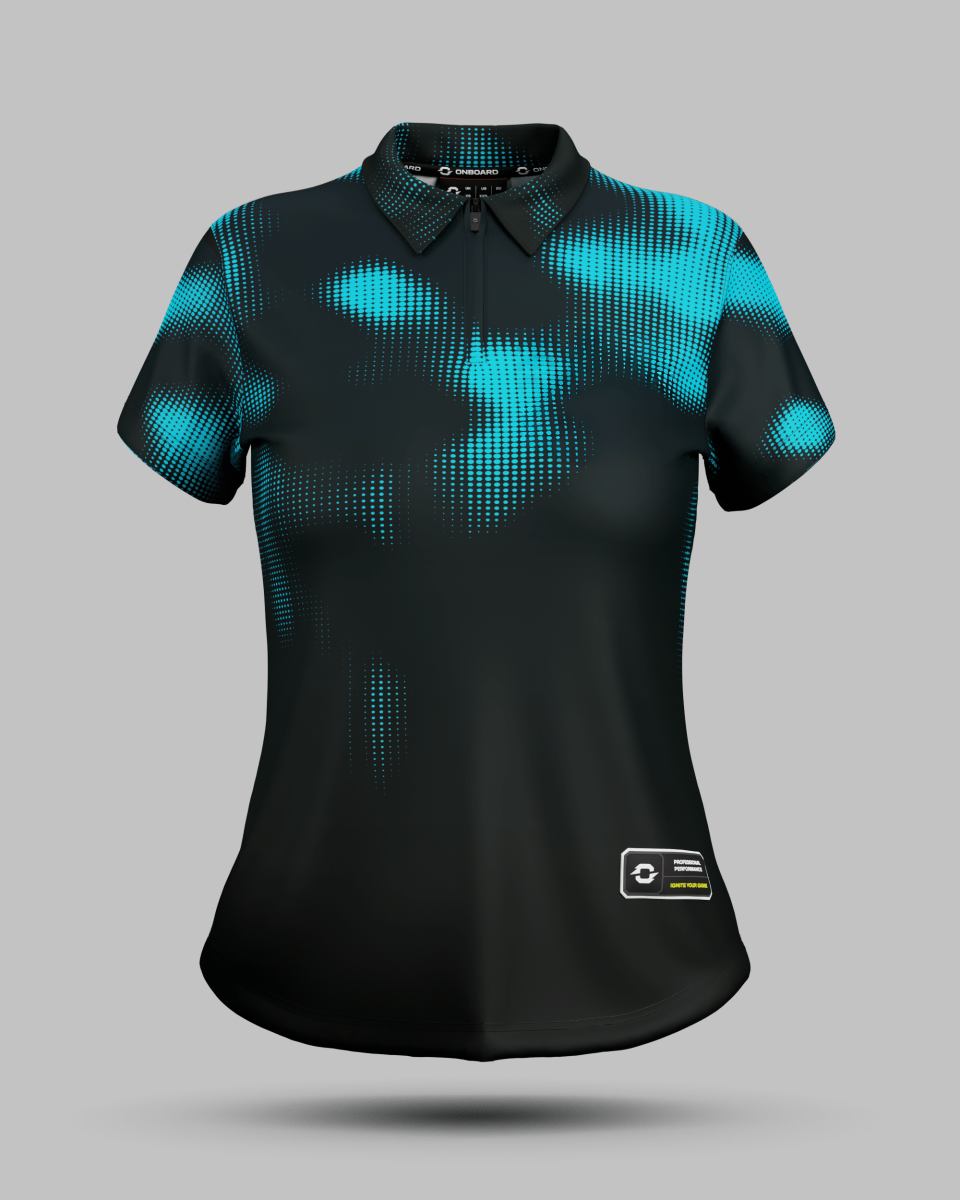 Womens Geneva 1/4 Zip Polo Collar Jersey - Onboard Sportswear