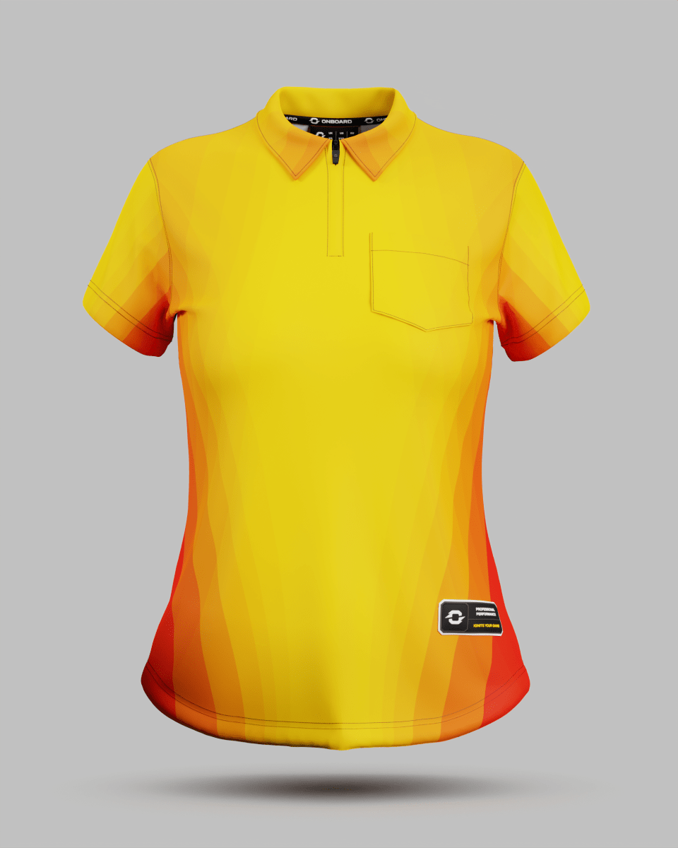 Womens Helsinki 2.0 1/4 Zip Polo Collar Jersey With Pocket - Onboard Sportswear