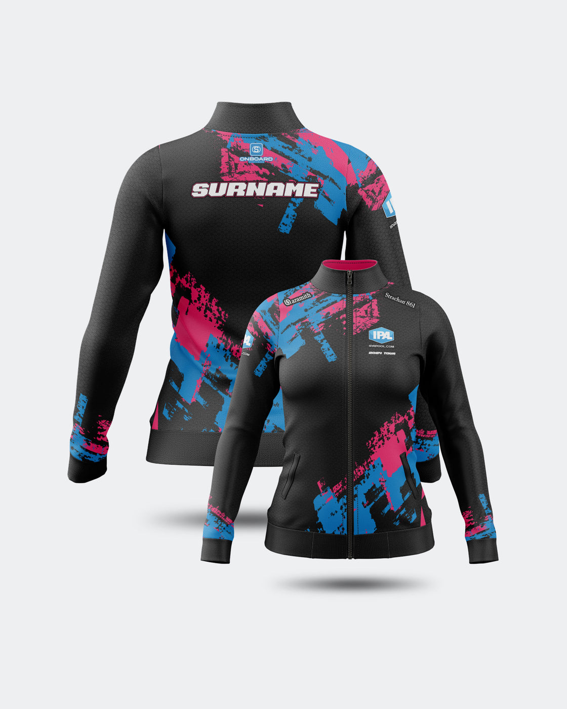 2024 Womens IPA Pink & Black Training Jacket