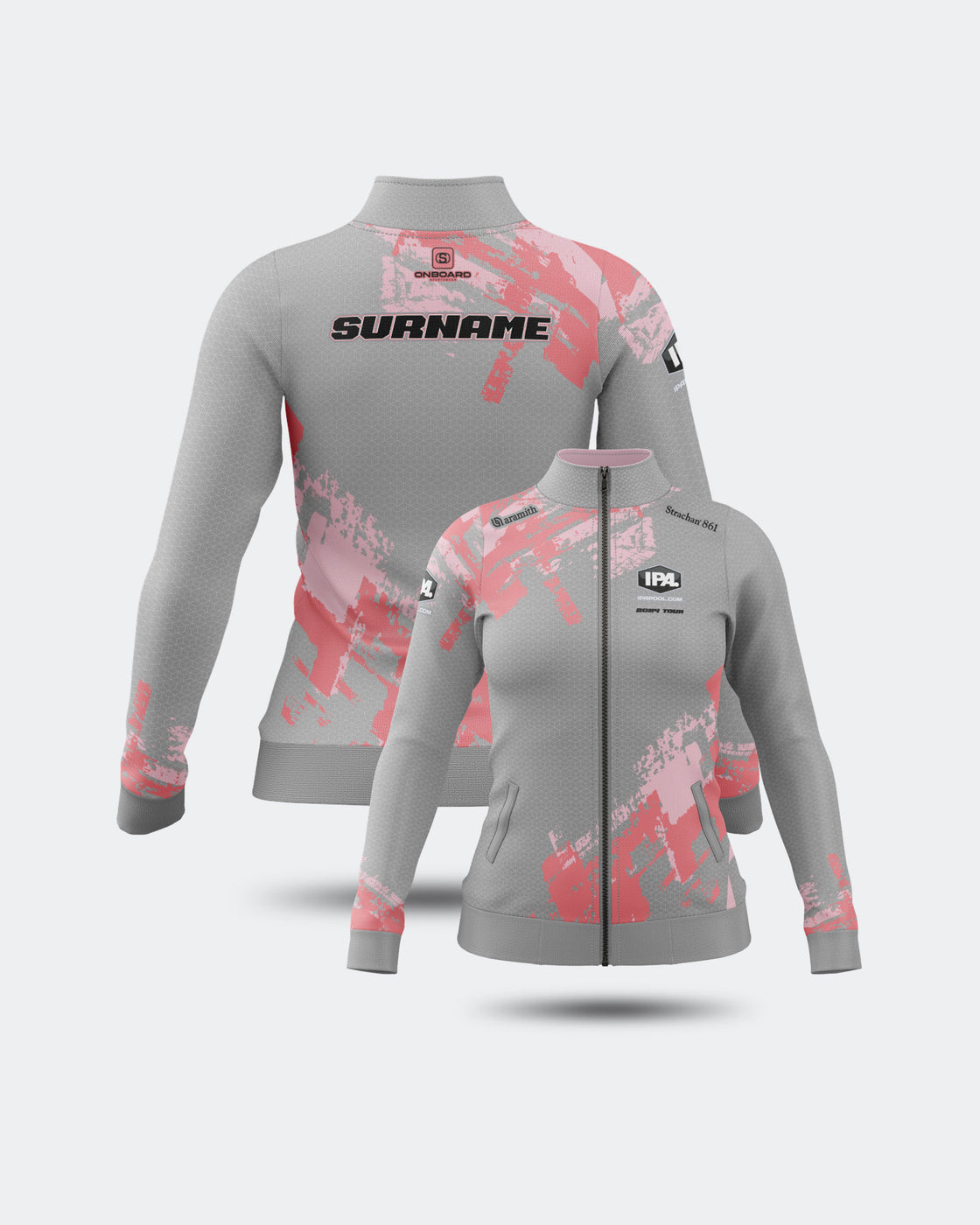 2024 Womens IPA Pink & Grey Training Jacket