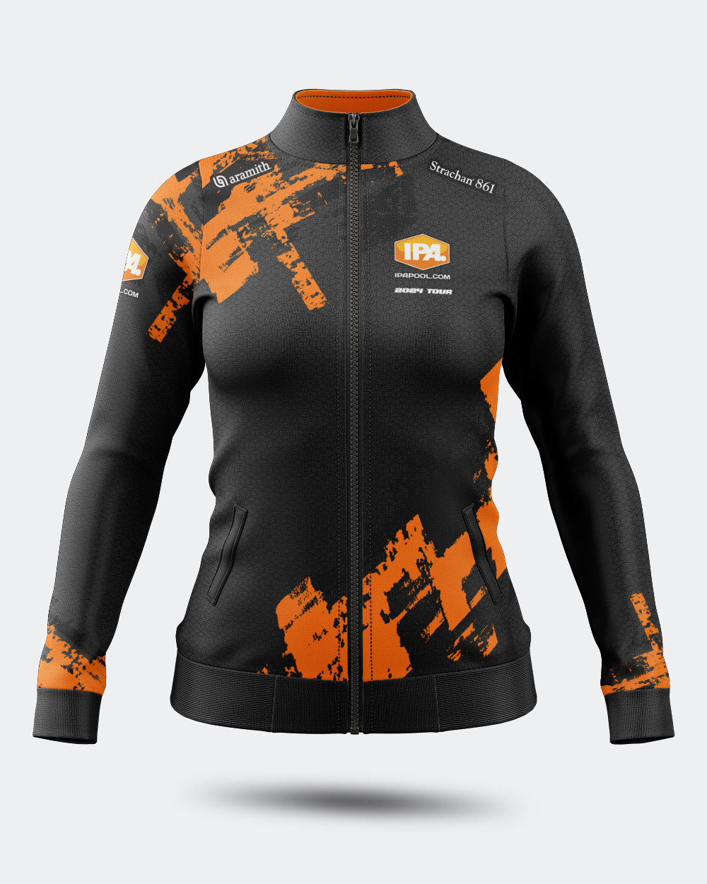 2024 Womens IPA Orange & Black Training Jacket