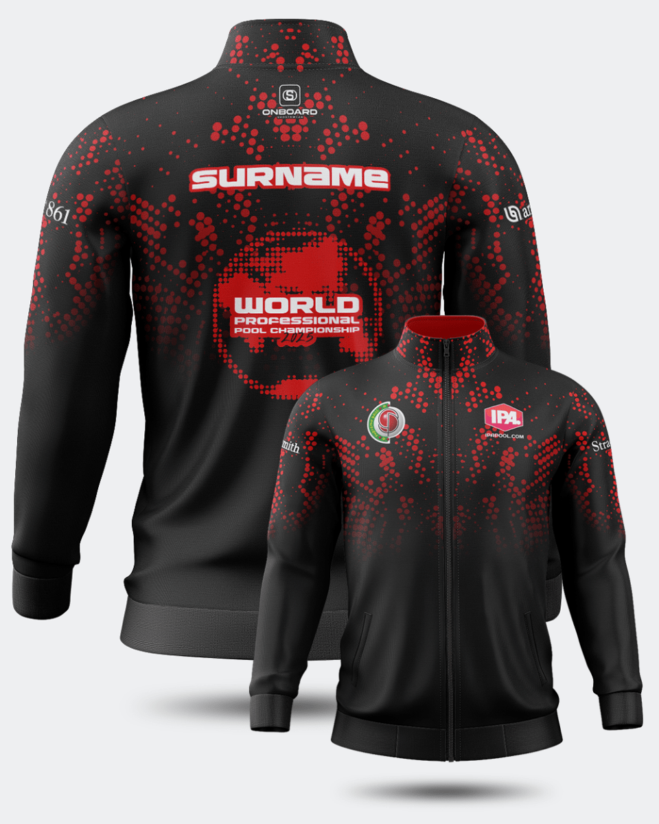 2025 IPA World Championship Training Jacket Black/Red - Onboard Sportswear
