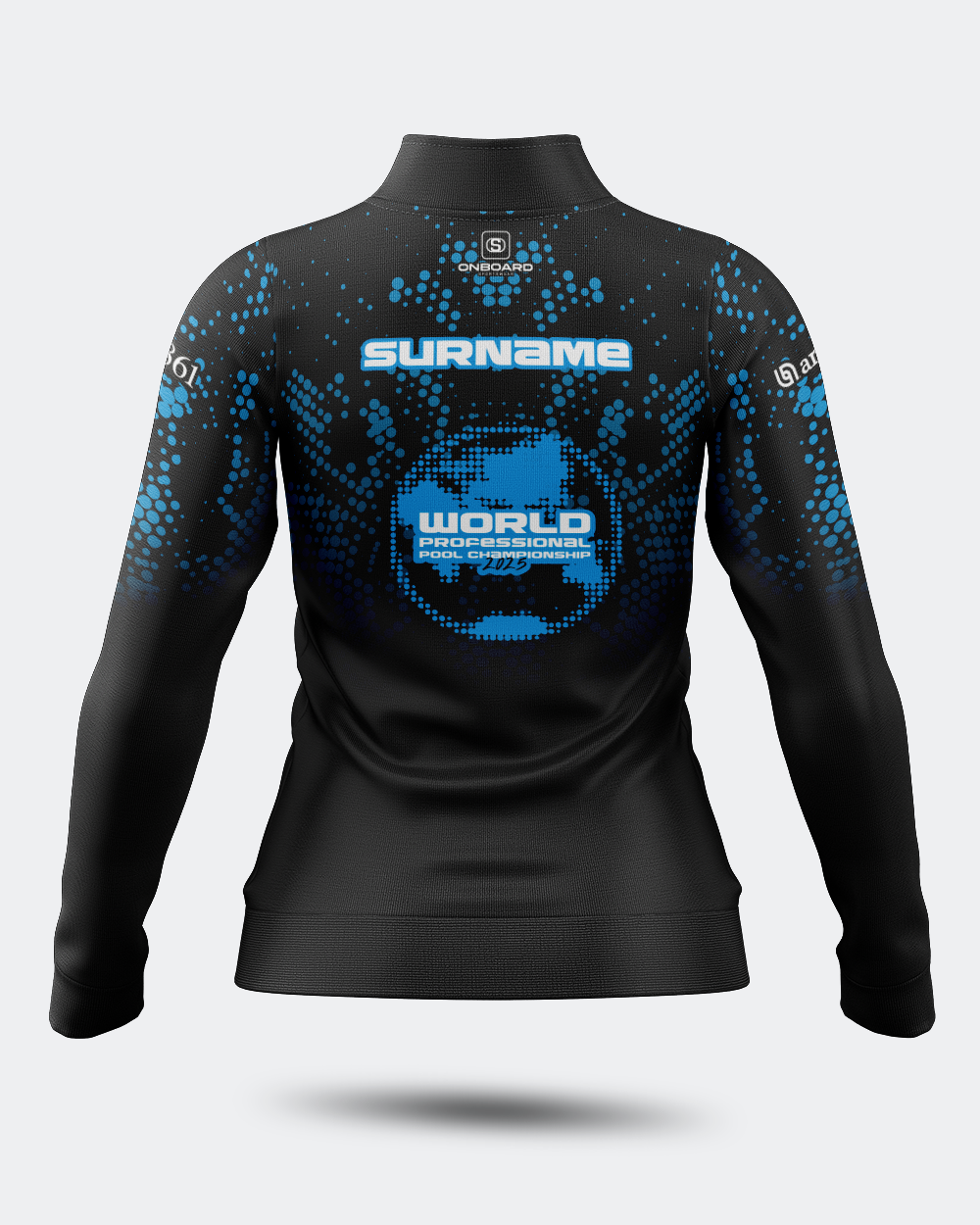 2025 IPA Women's World Championship Training Jacket Black/Light Blue