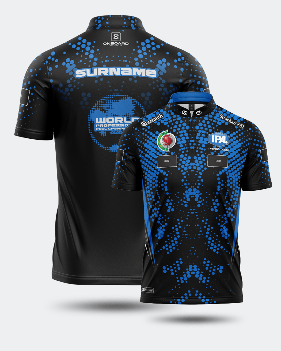 2025 Official IPA World Championship Jersey Black/Dark Blue - Onboard Sportswear