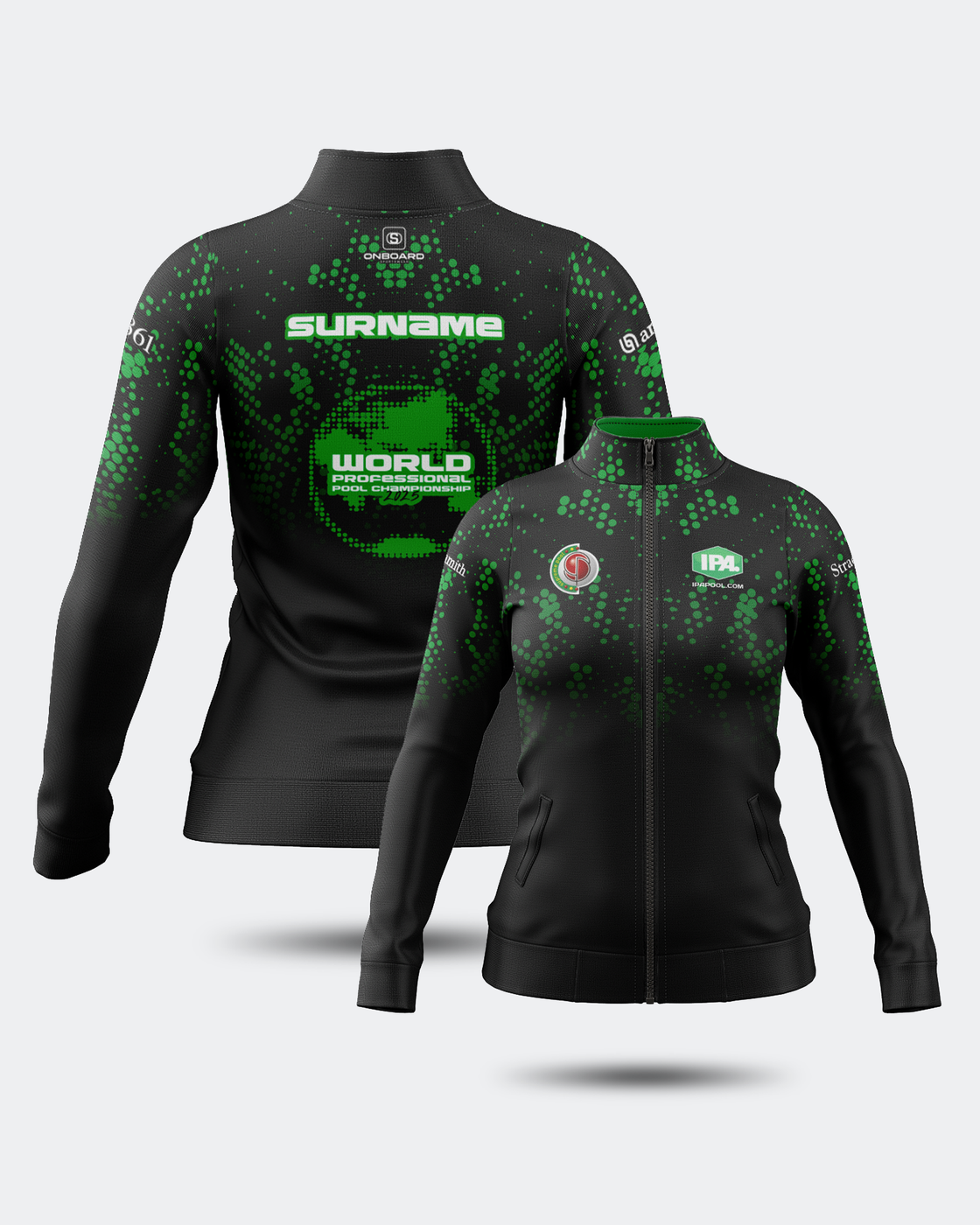 2025 IPA Women's World Championship Training Jacket Black/Green