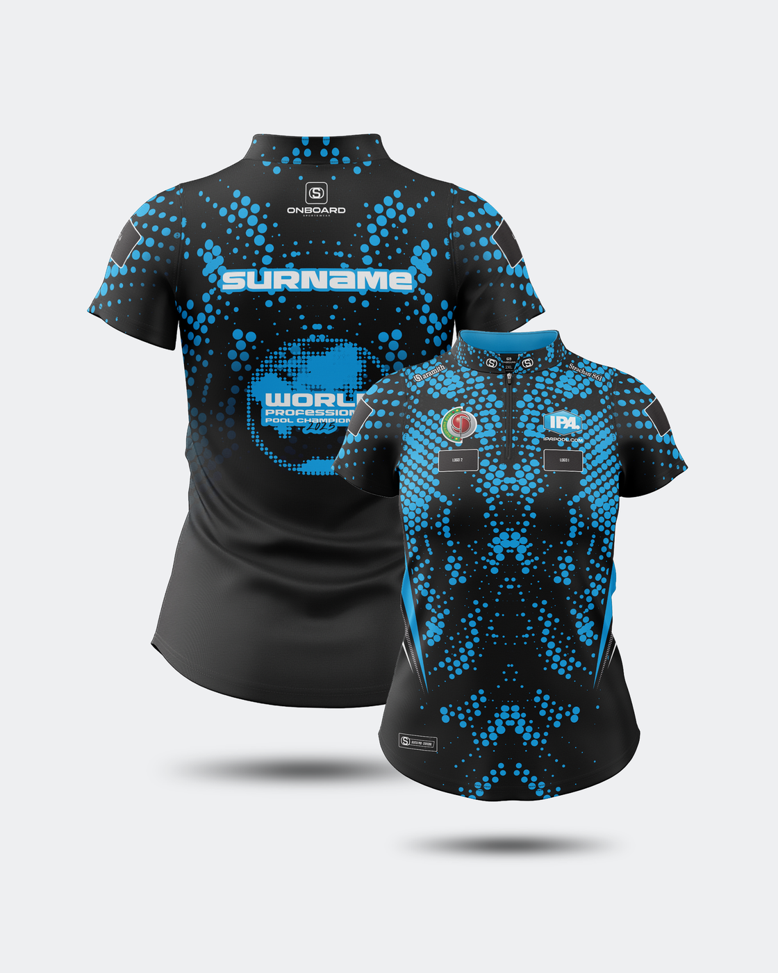 2025 Official IPA Women's World Championship Jersey Black/Light Blue