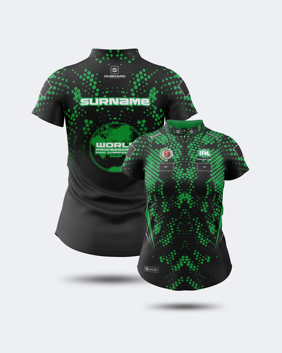 2025 Official IPA Women's World Championship Jersey Black/Green