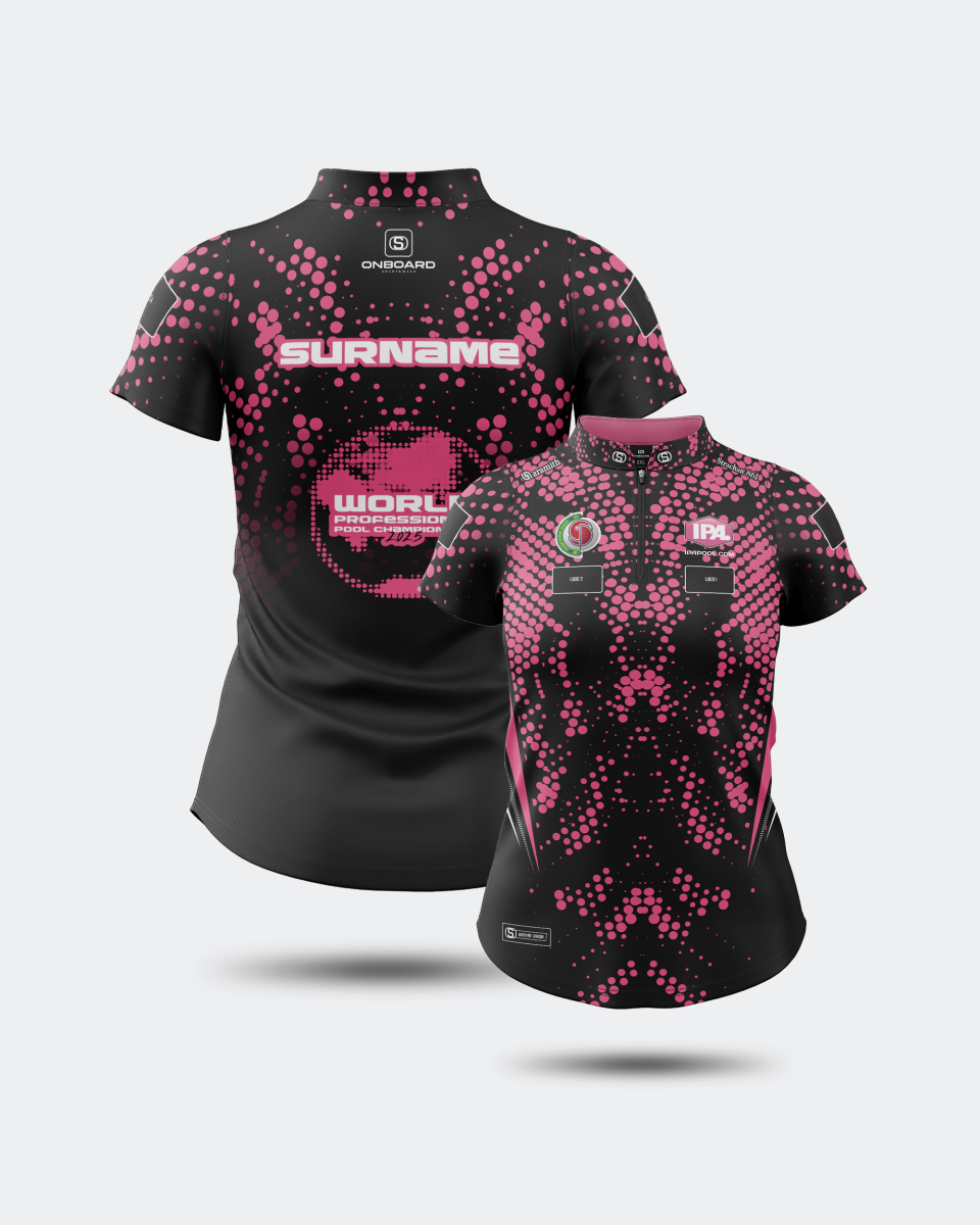 2025 Official IPA Women's World Championship Jersey Black/Pink - Onboard Sportswear