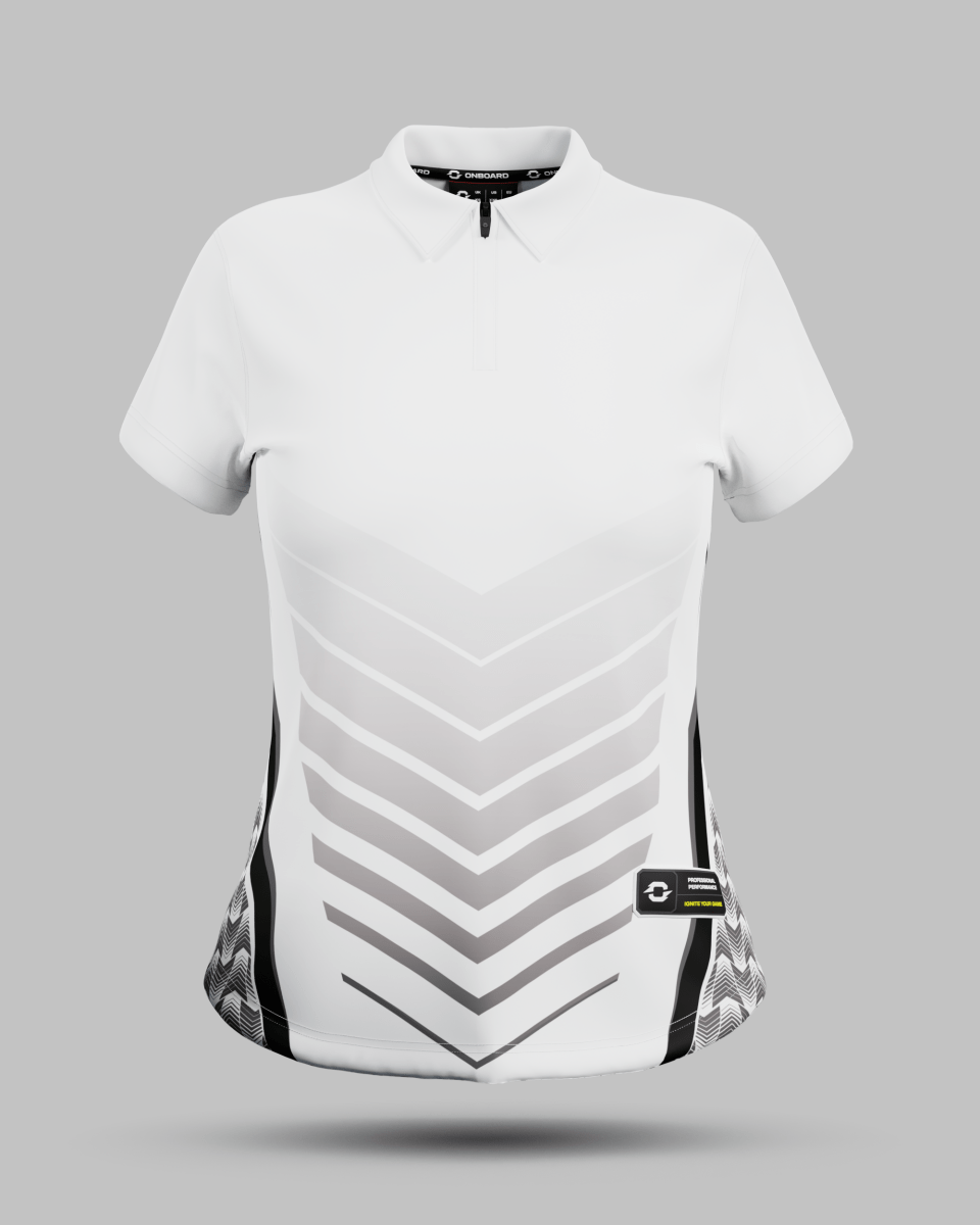 Womens Lisbon 1/4 Zip Polo Collar Jersey - Onboard Sportswear