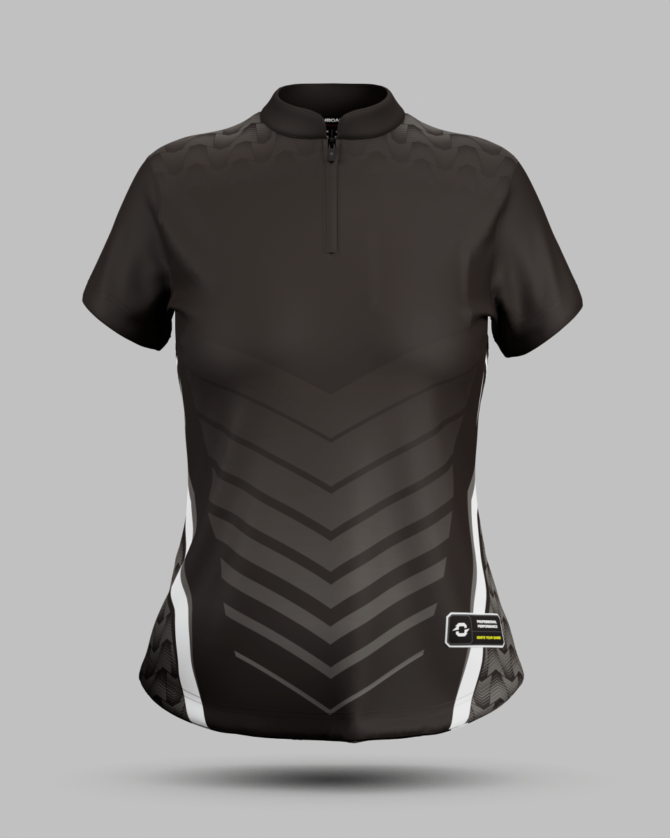 Womens Lisbon 1/4 Zip Pro Collar Jersey - Onboard Sportswear