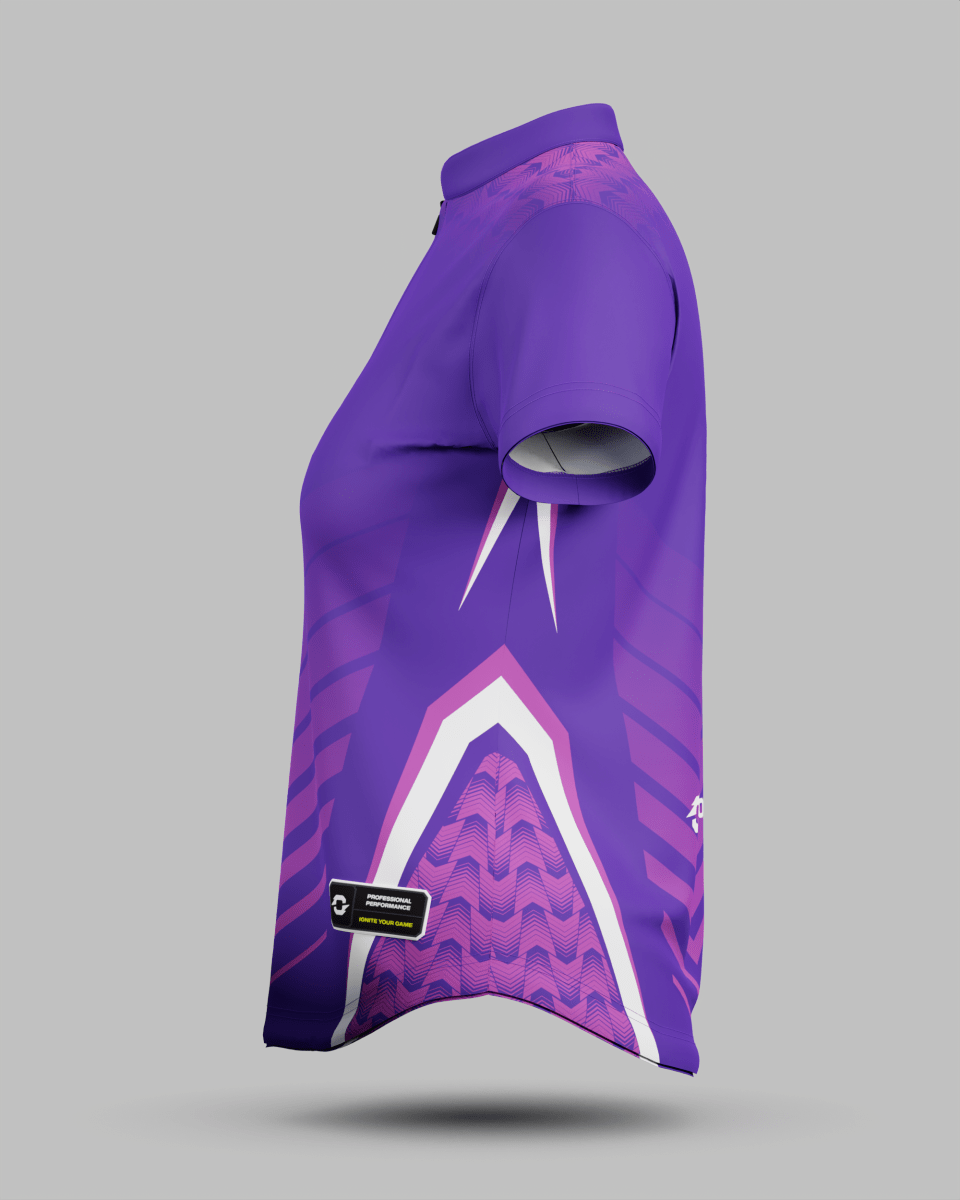 Womens Lisbon 1/4 Zip Pro Collar Jersey - Onboard Sportswear