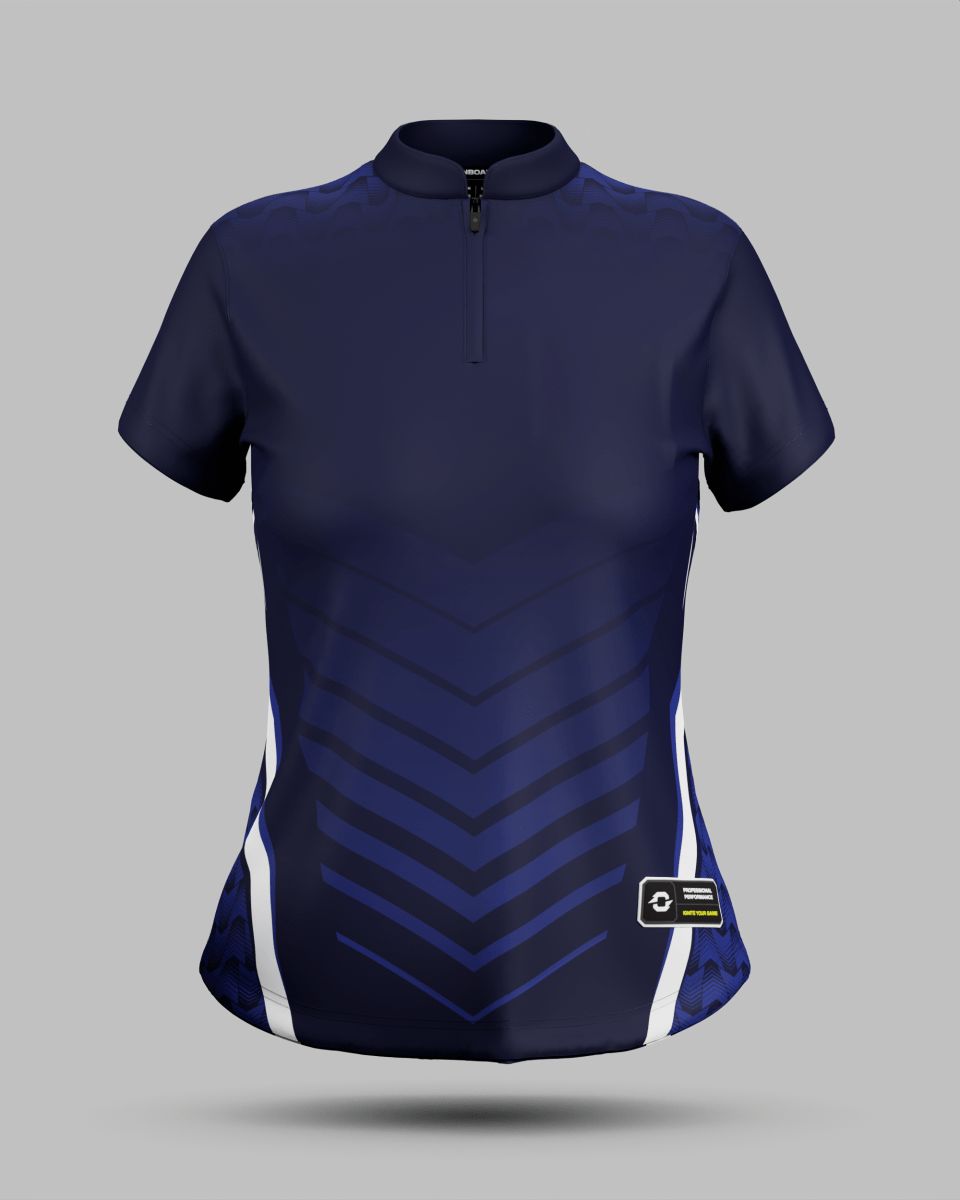 Womens Lisbon 1/4 Zip Pro Collar Jersey - Onboard Sportswear