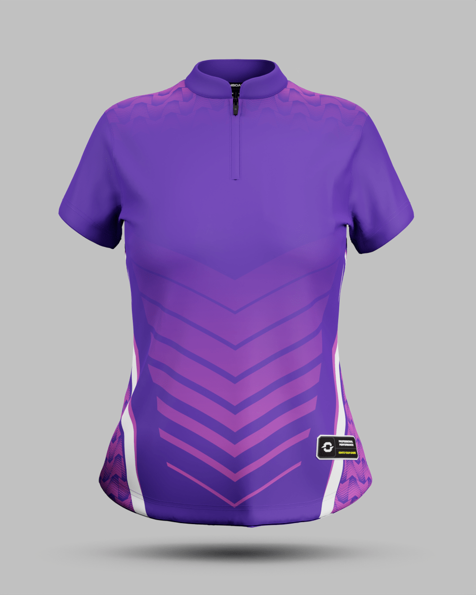 Womens Lisbon 1/4 Zip Pro Collar Jersey - Onboard Sportswear