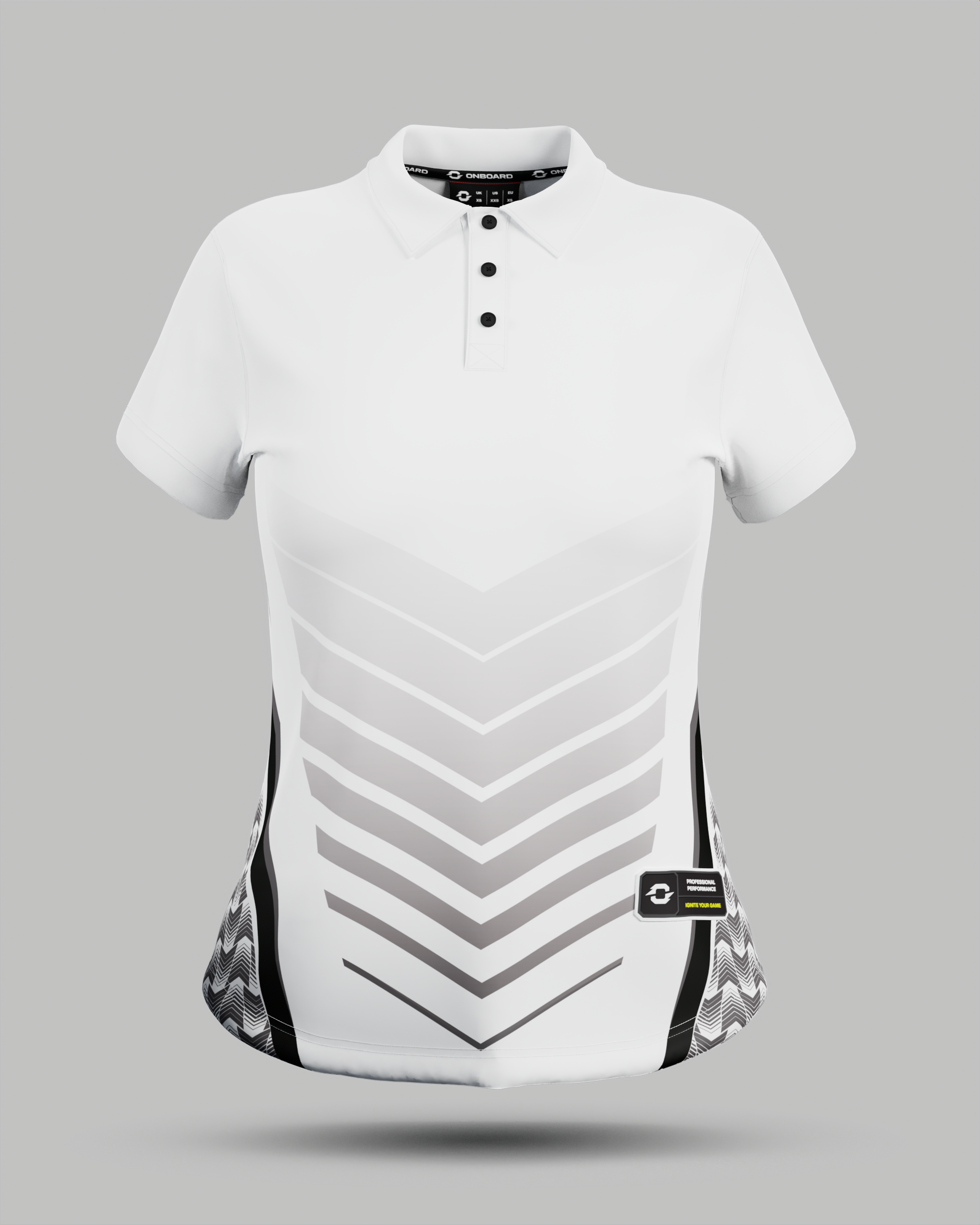 Womens Lisbon 3 Button Polo Collar Jersey