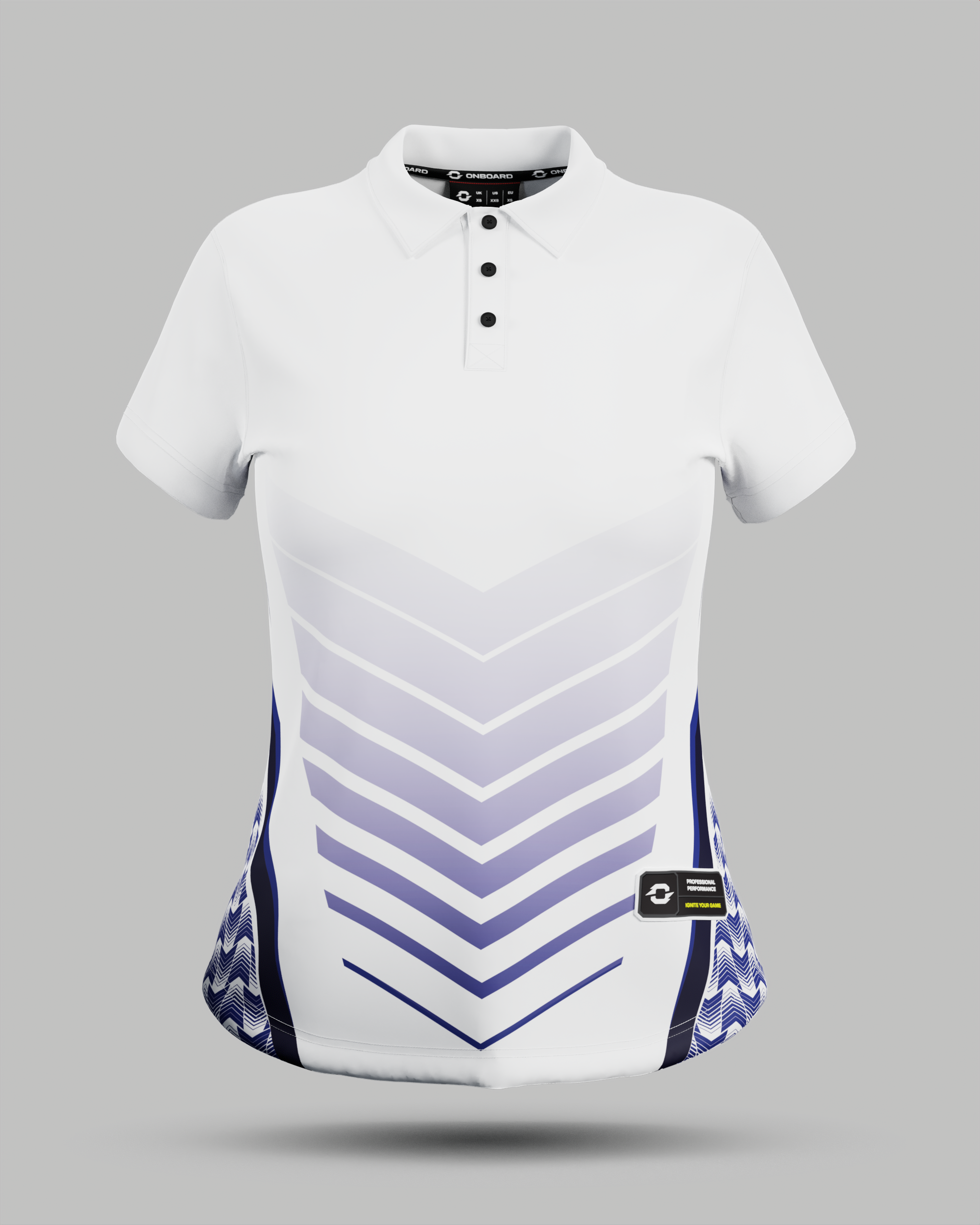 Womens Lisbon 3 Button Polo Collar Jersey
