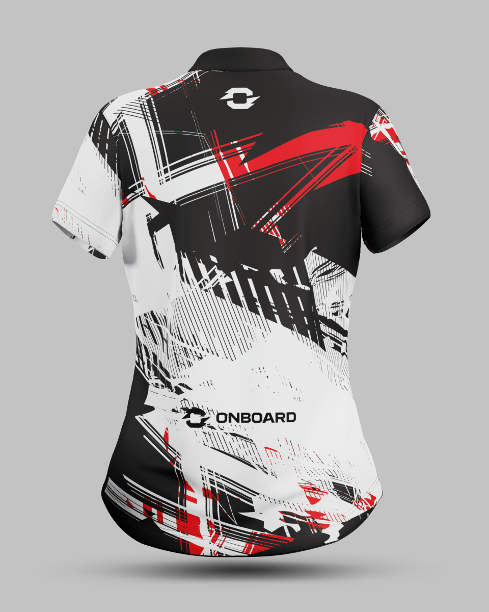 Womens Madrid 1/4 Zip Pro Collar Jersey - Onboard Sportswear