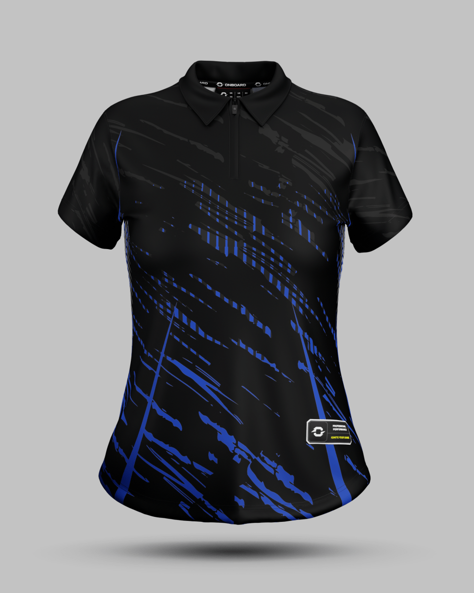 Womens Melbourne 1/4 Zip Polo Collar Jersey - Onboard Sportswear