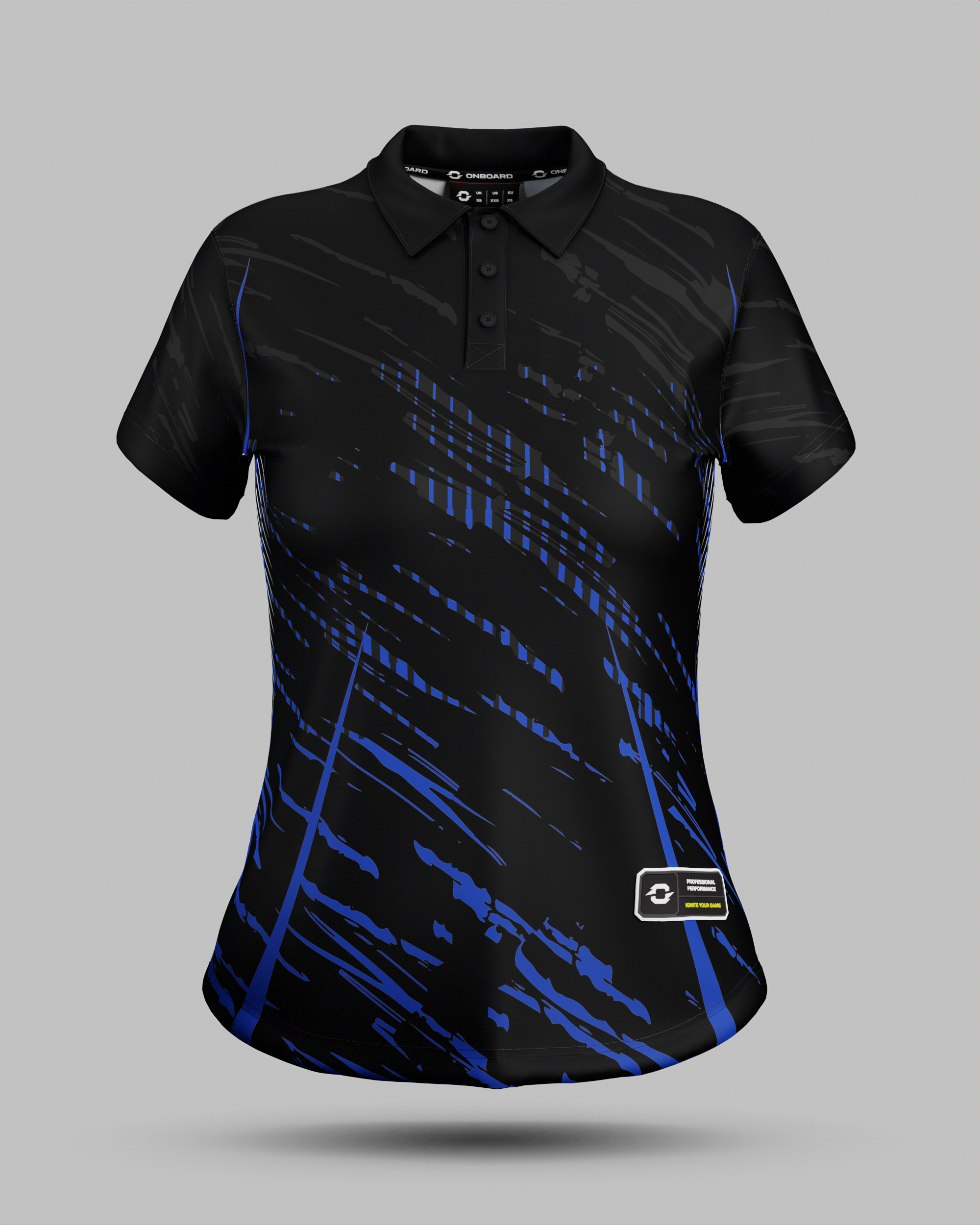 Womens Melbourne 3 Button Polo Collar Jersey