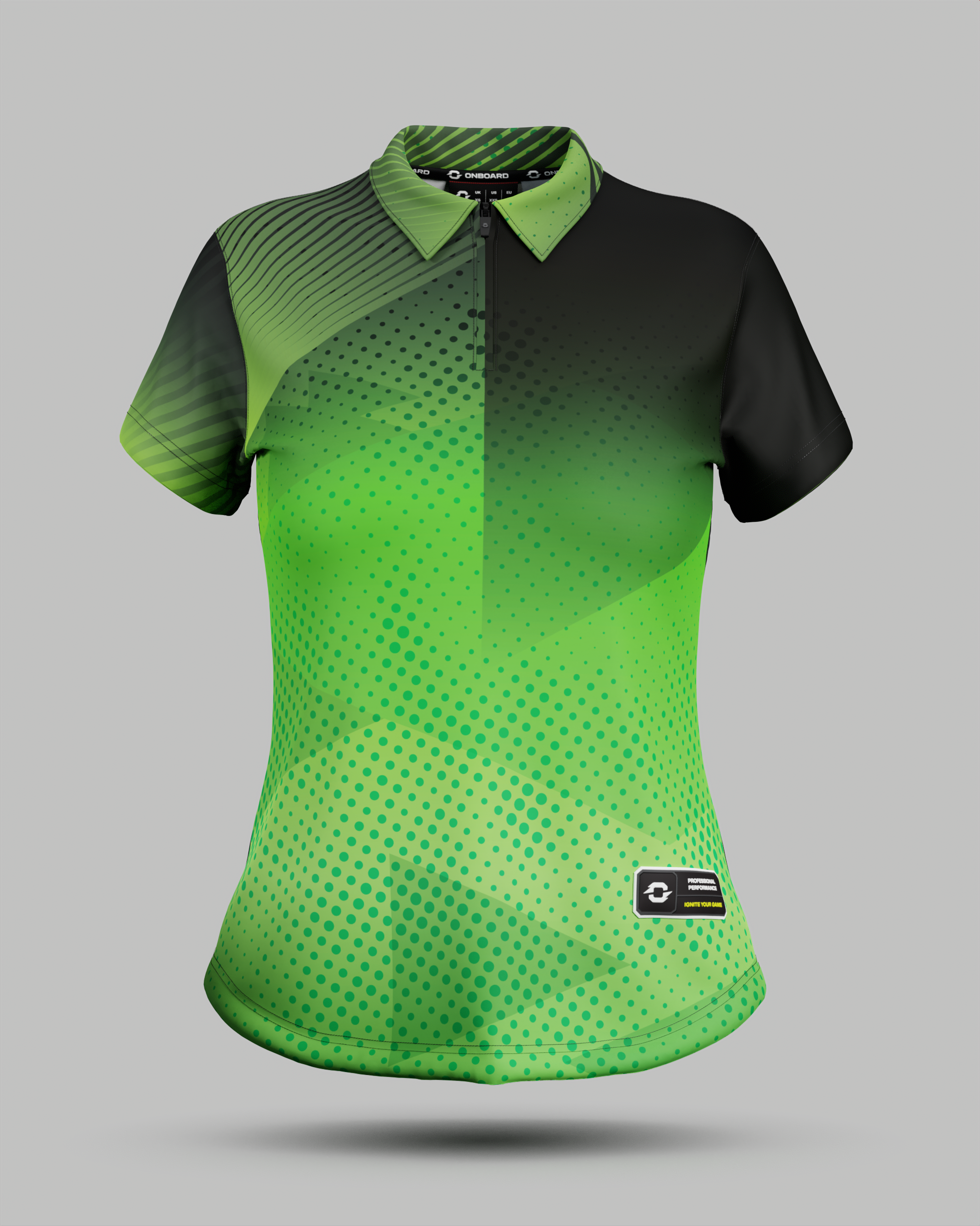 Womens Miami 2.0 1/4 Zip Polo Collar Jersey
