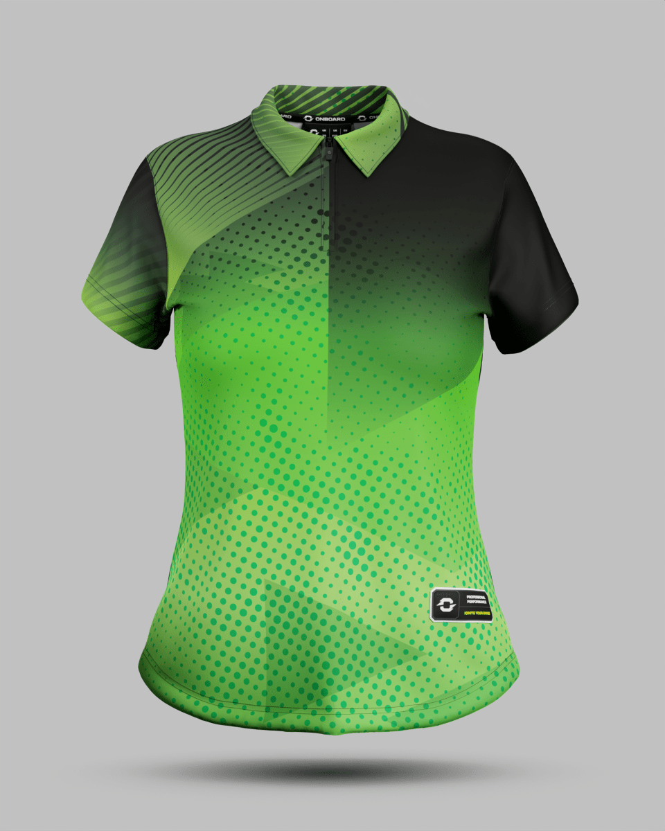 Womens Miami 2.0 1/4 Zip Polo Collar Jersey - Onboard Sportswear
