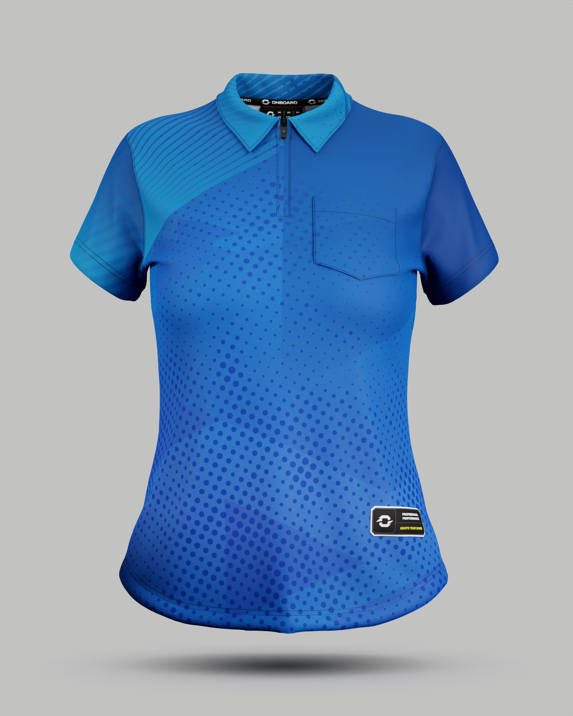 Womens Miami 2.0 1/4 Zip Polo Collar Jersey With Pocket
