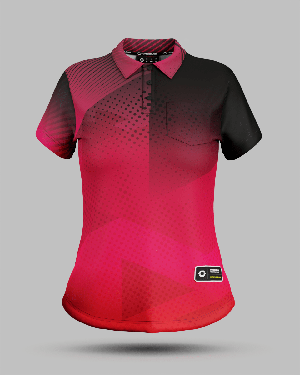 Womens Miami 2.0 3 Button Polo Collar Jersey With Pocket - Onboard Sportswear
