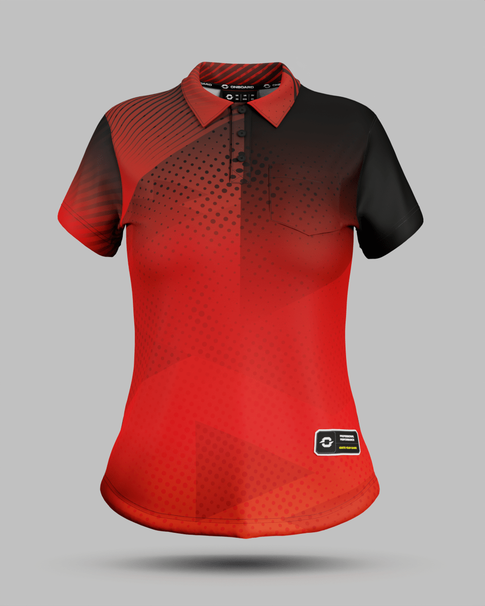 Womens Miami 2.0 3 Button Polo Collar Jersey With Pocket - Onboard Sportswear